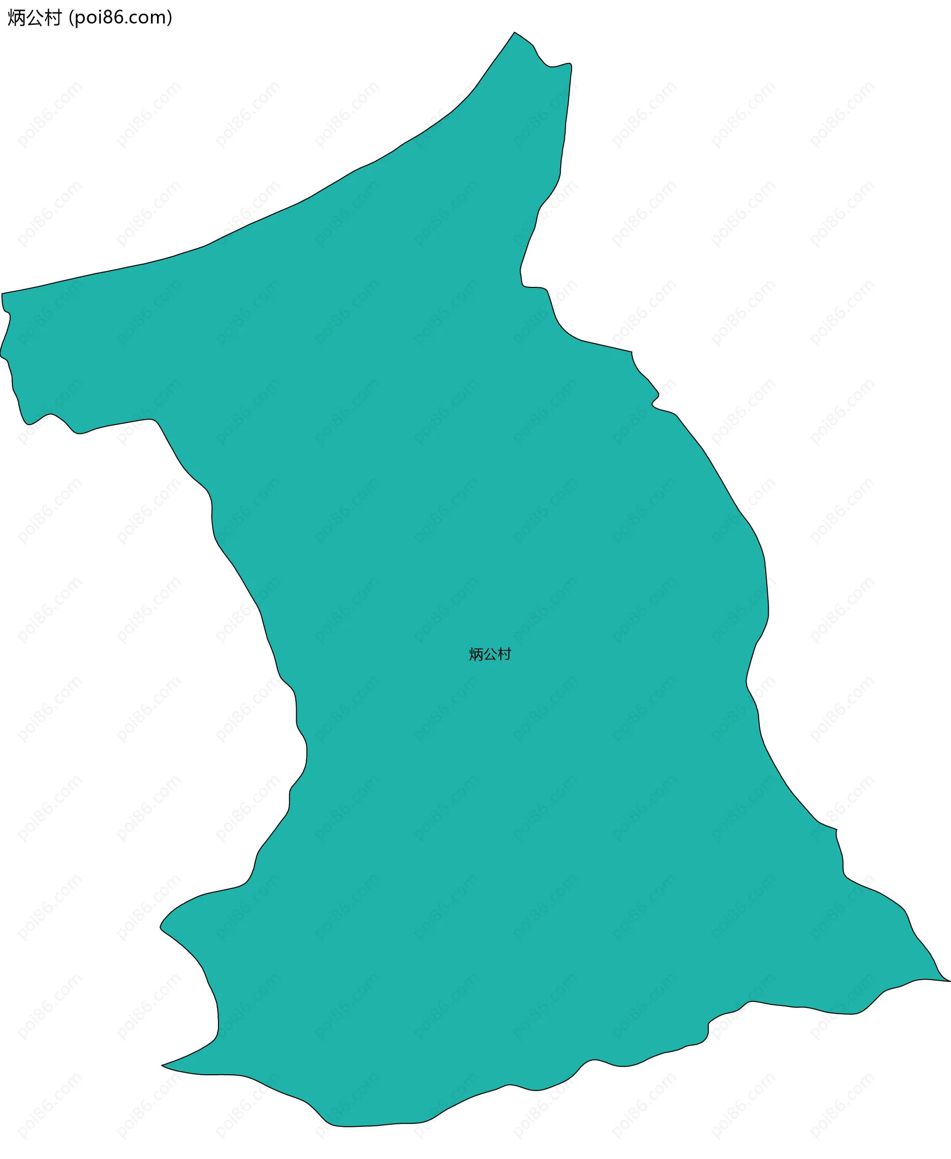 炳公村边界地图