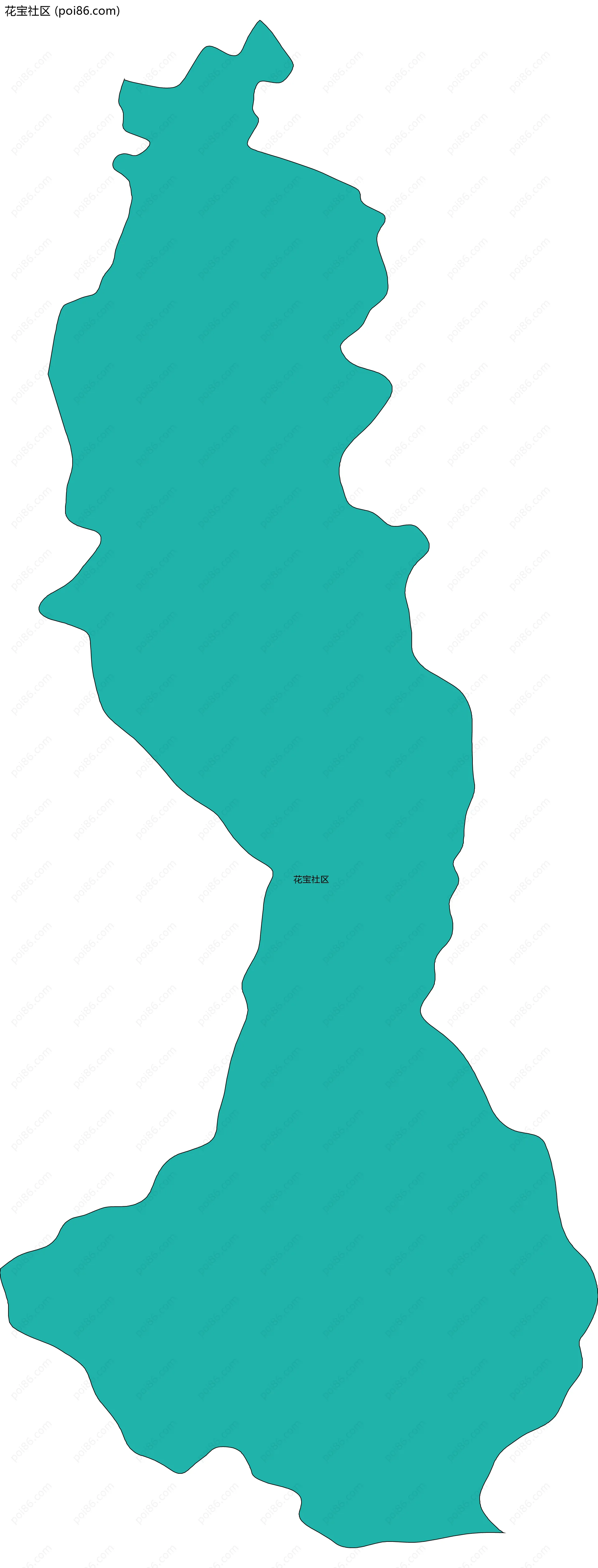 花宝社区边界地图