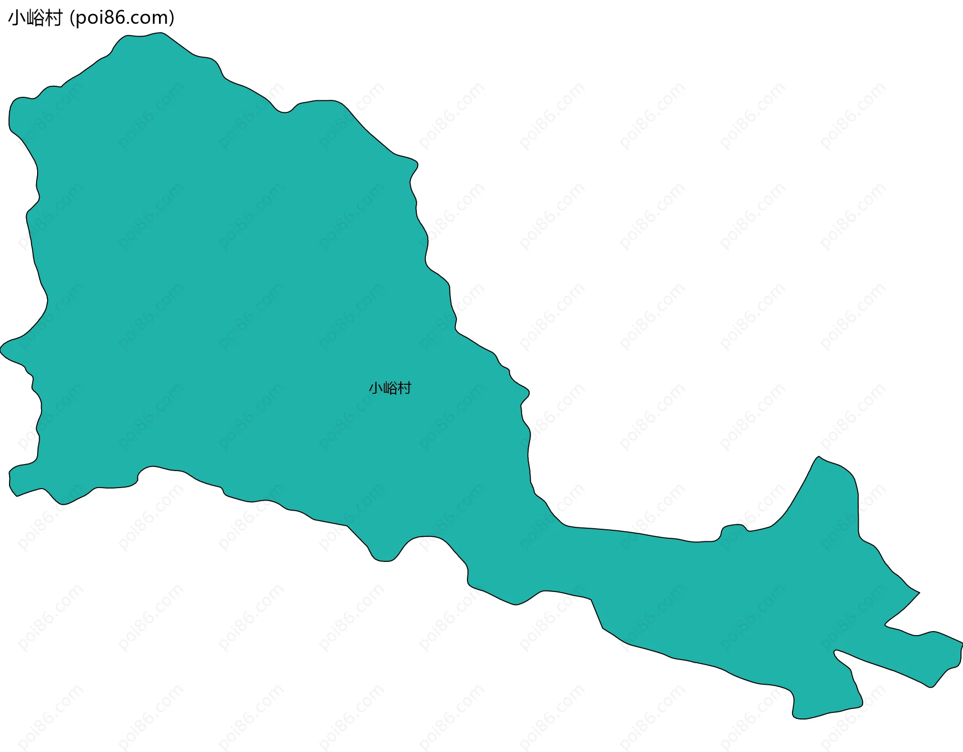 小峪村边界地图