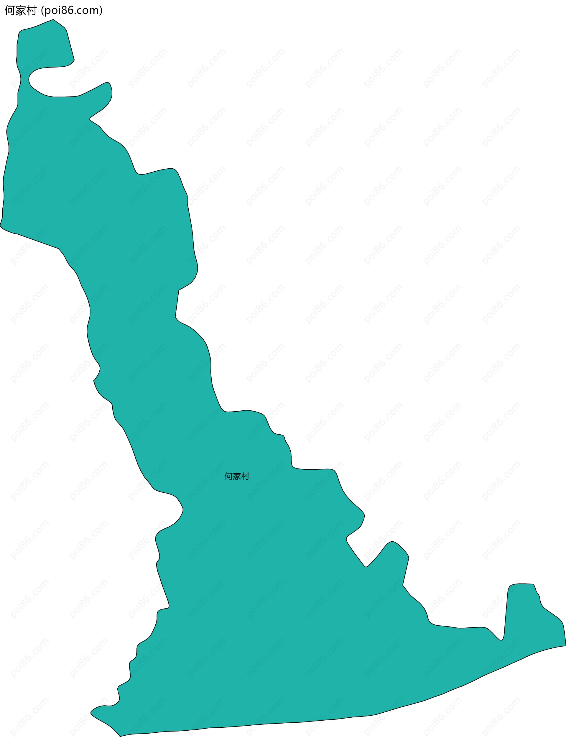 何家村边界地图