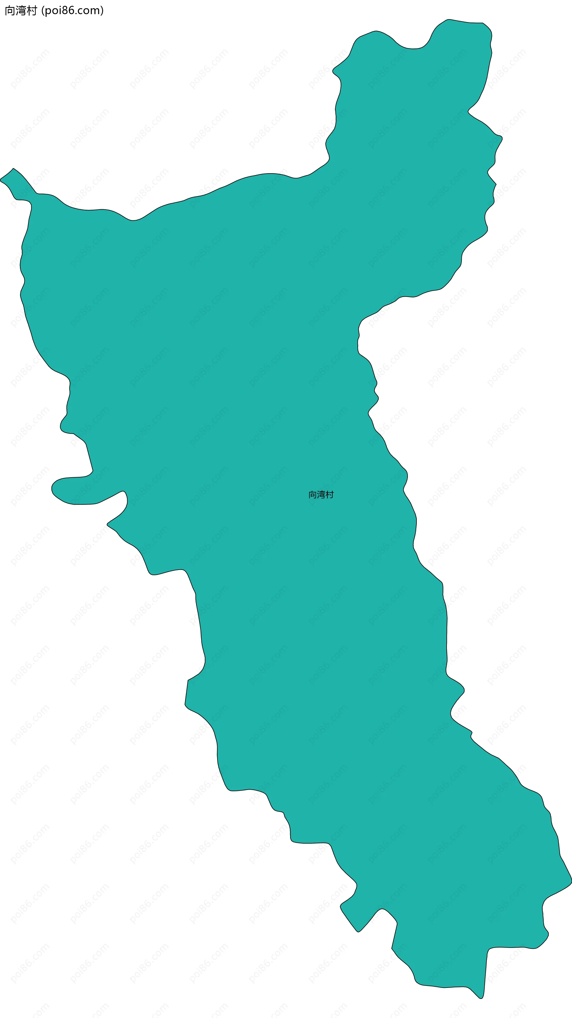 向湾村边界地图