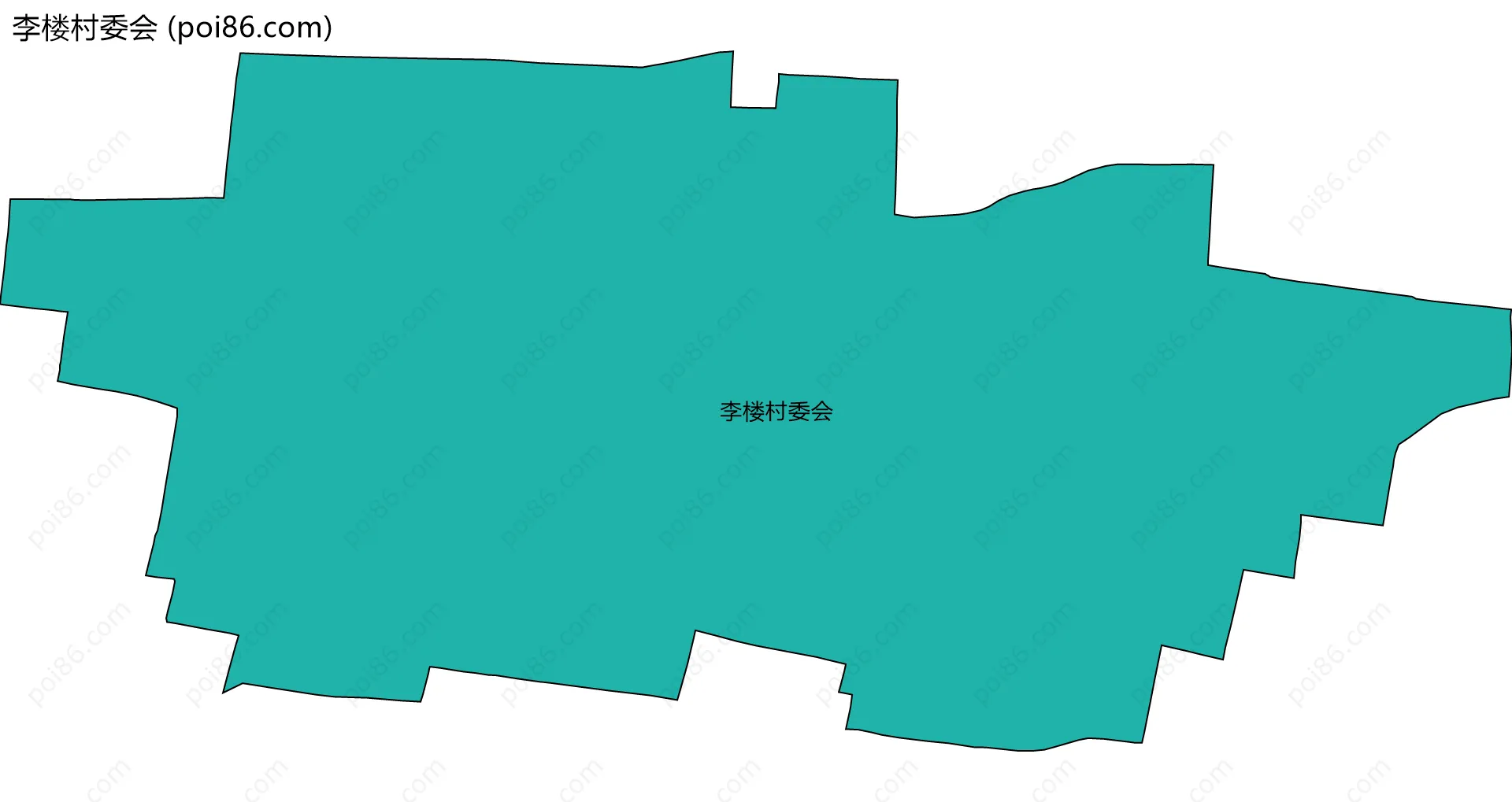 李楼村委会边界地图
