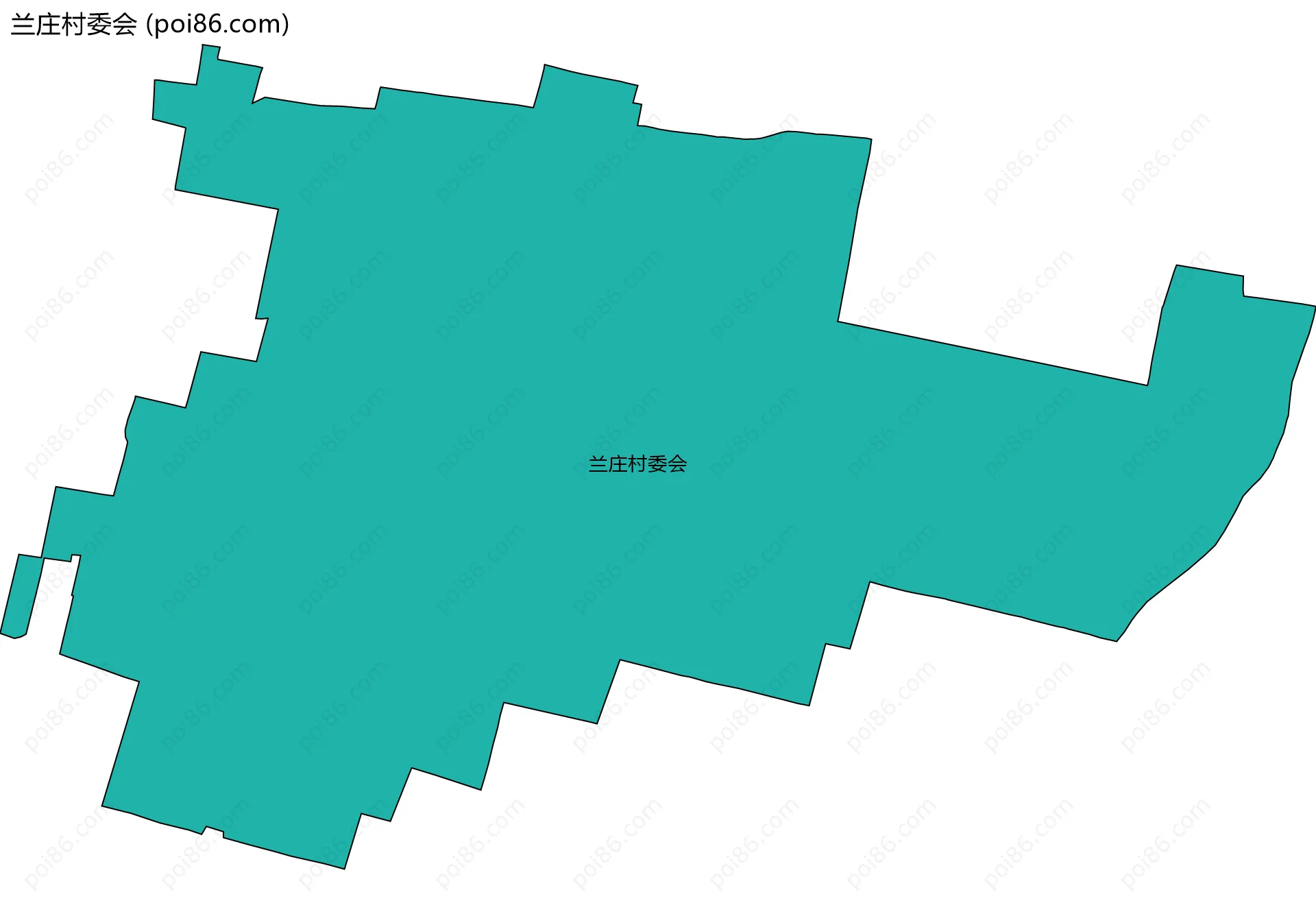 兰庄村委会边界地图
