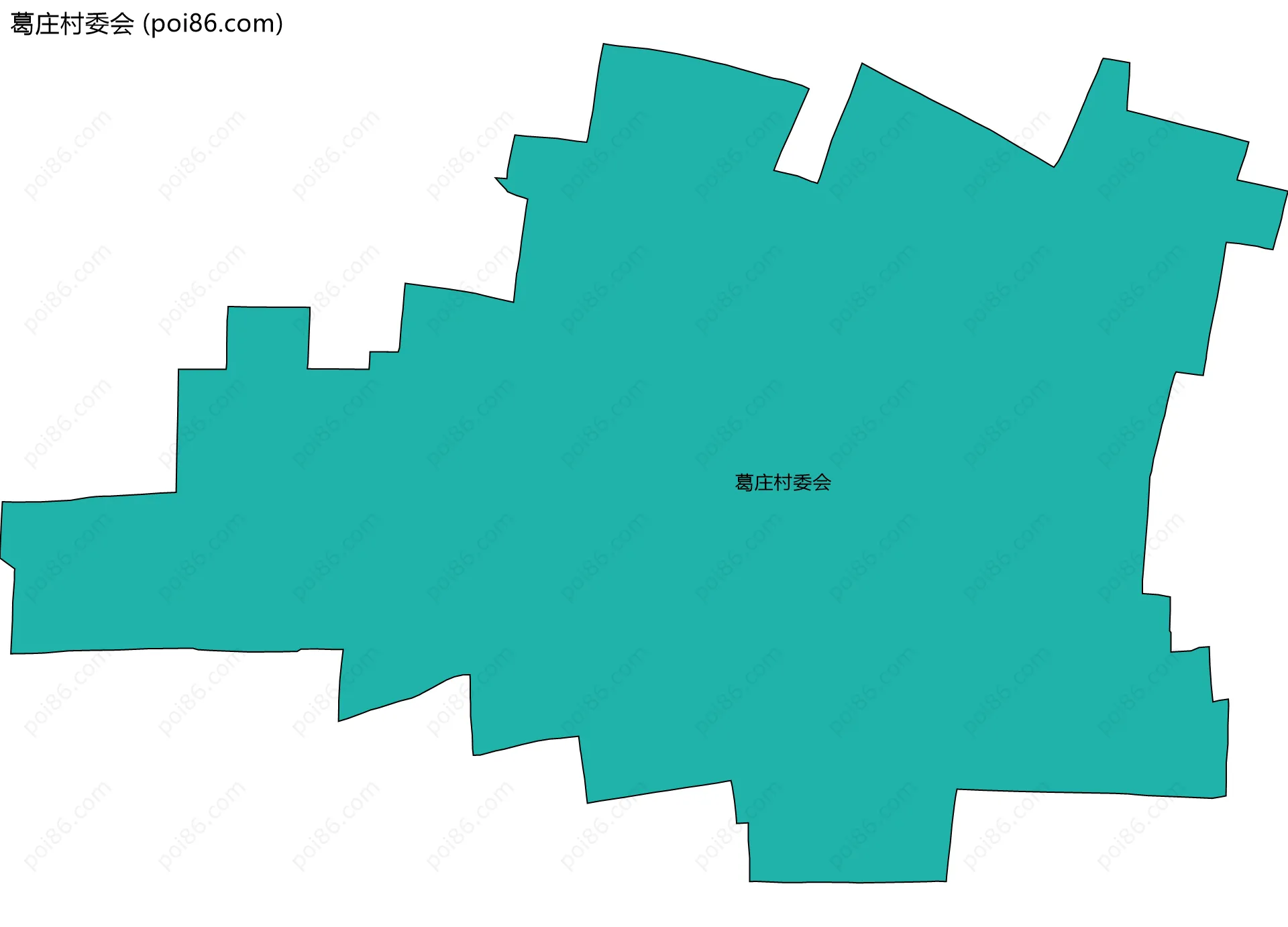 葛庄村委会边界地图