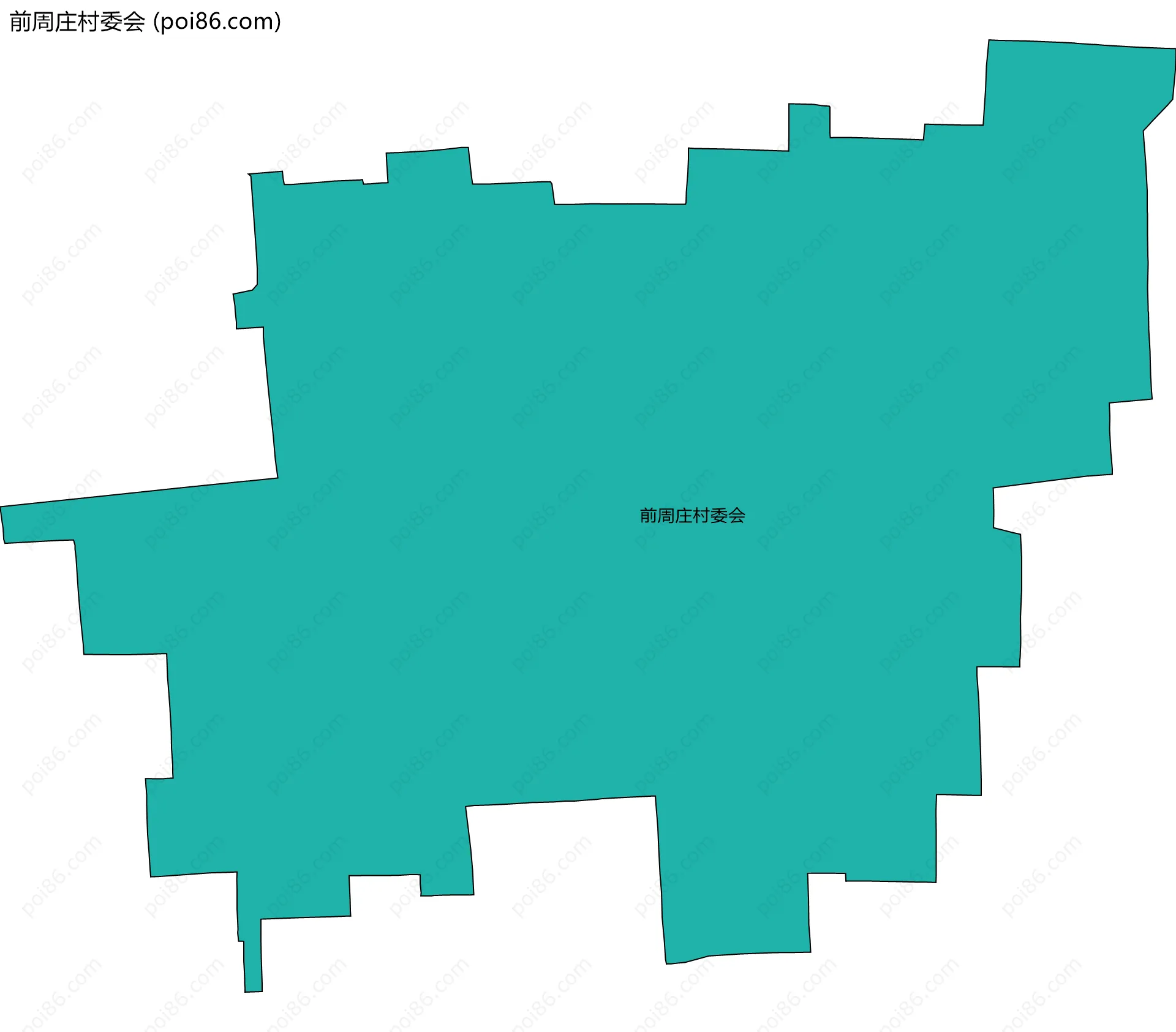 前周庄村委会边界地图