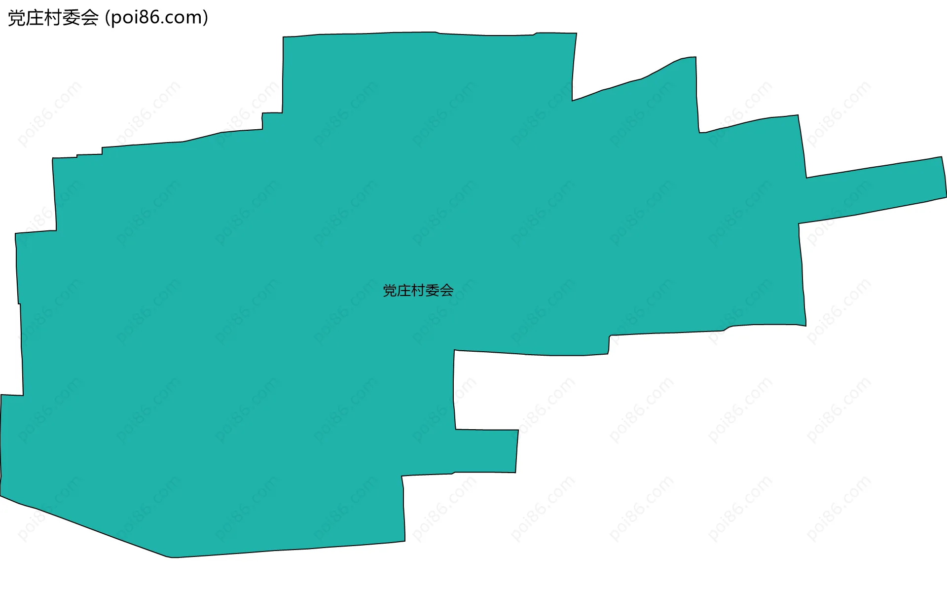 党庄村委会边界地图