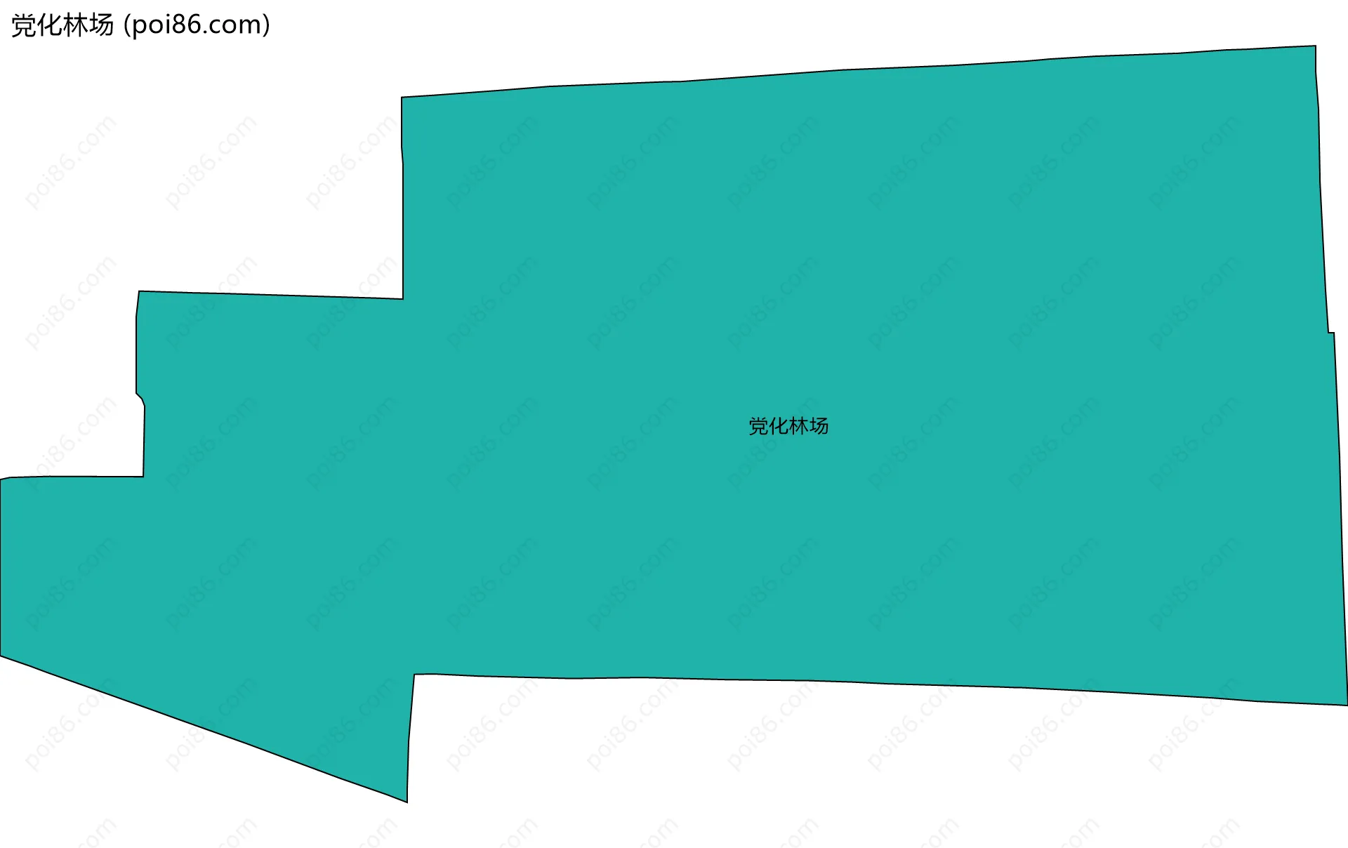 党化林场边界地图