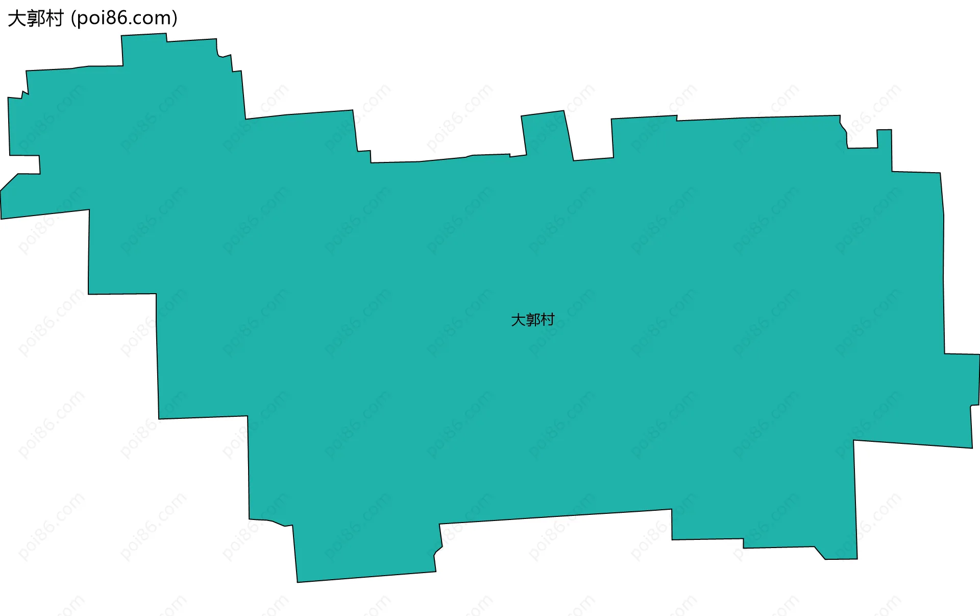 大郭村边界地图