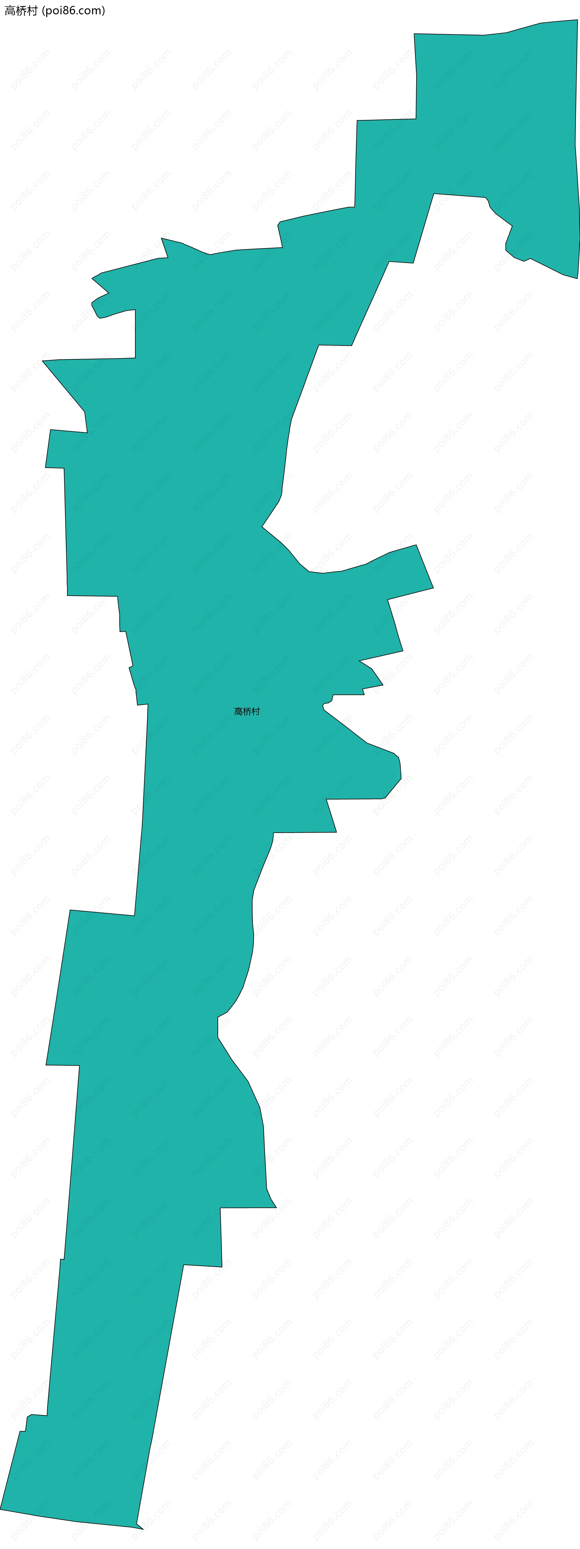 高桥村边界地图