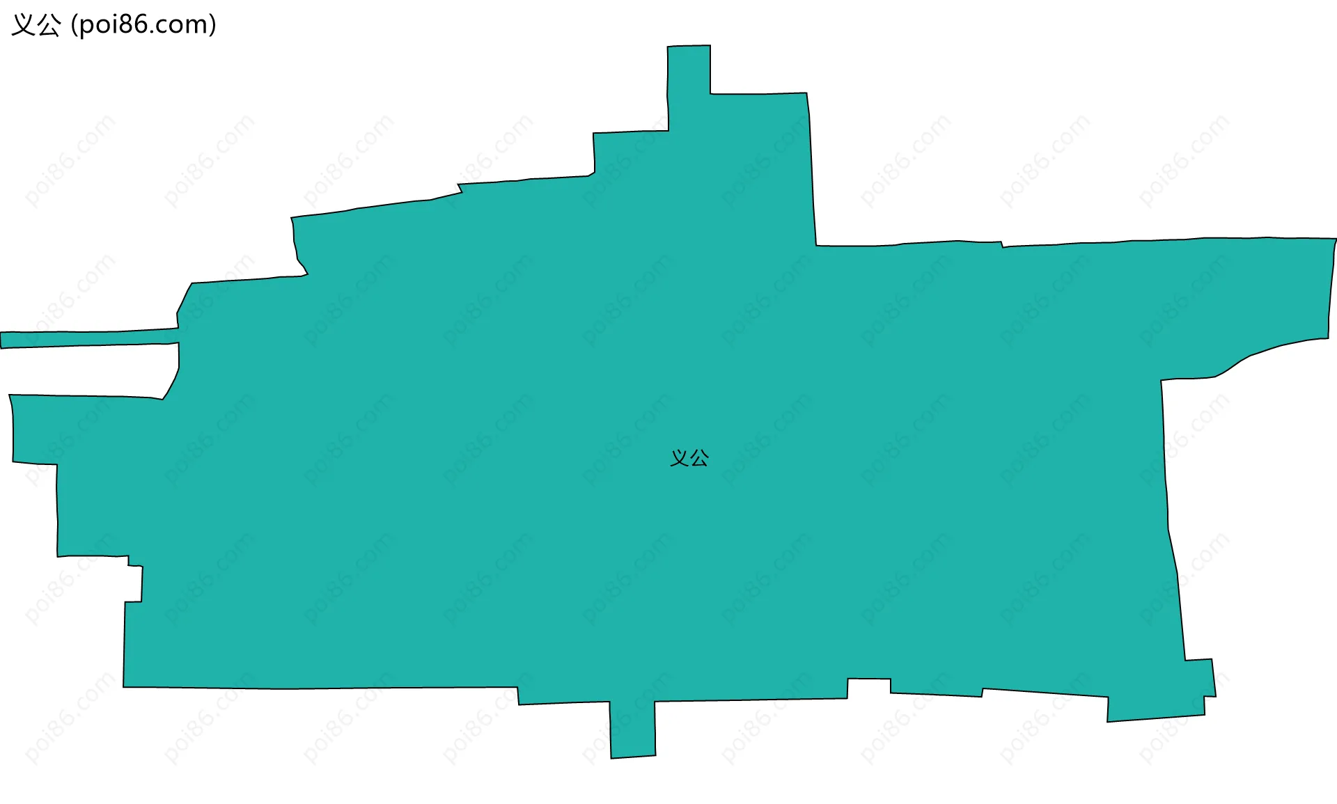 义公边界地图