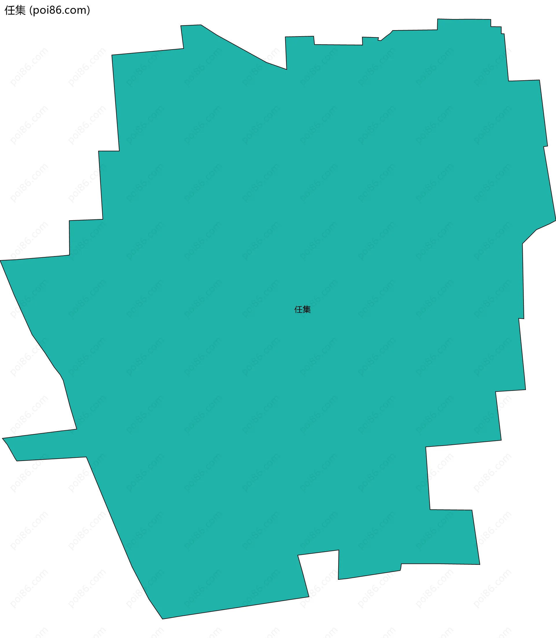 任集边界地图