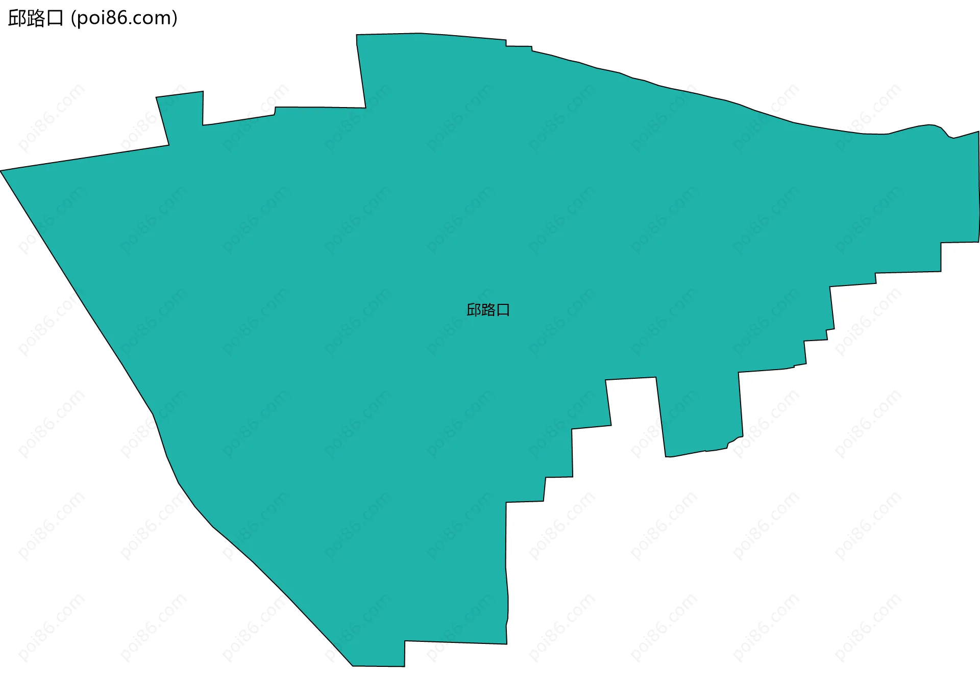 邱路口边界地图