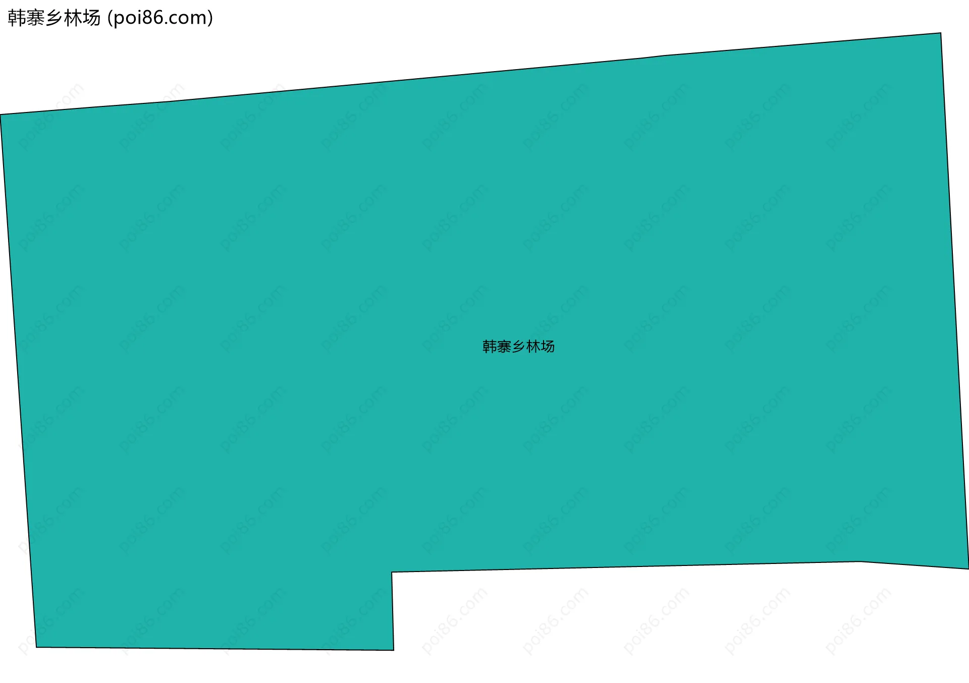韩寨乡林场边界地图