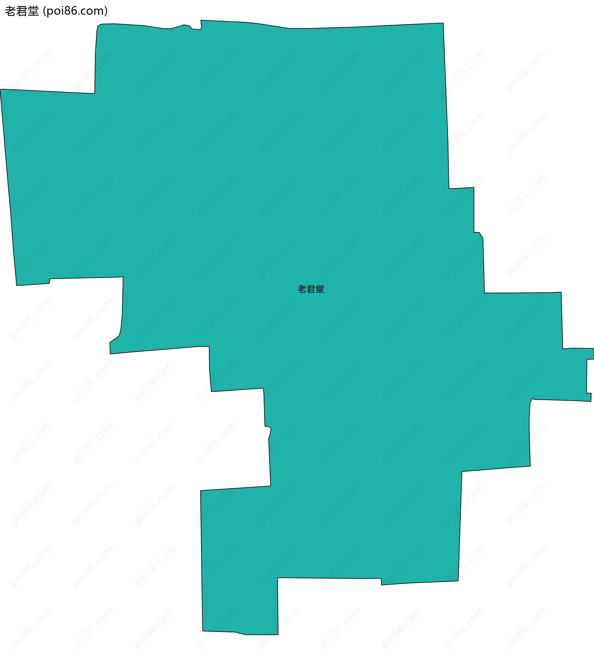 老君堂边界地图