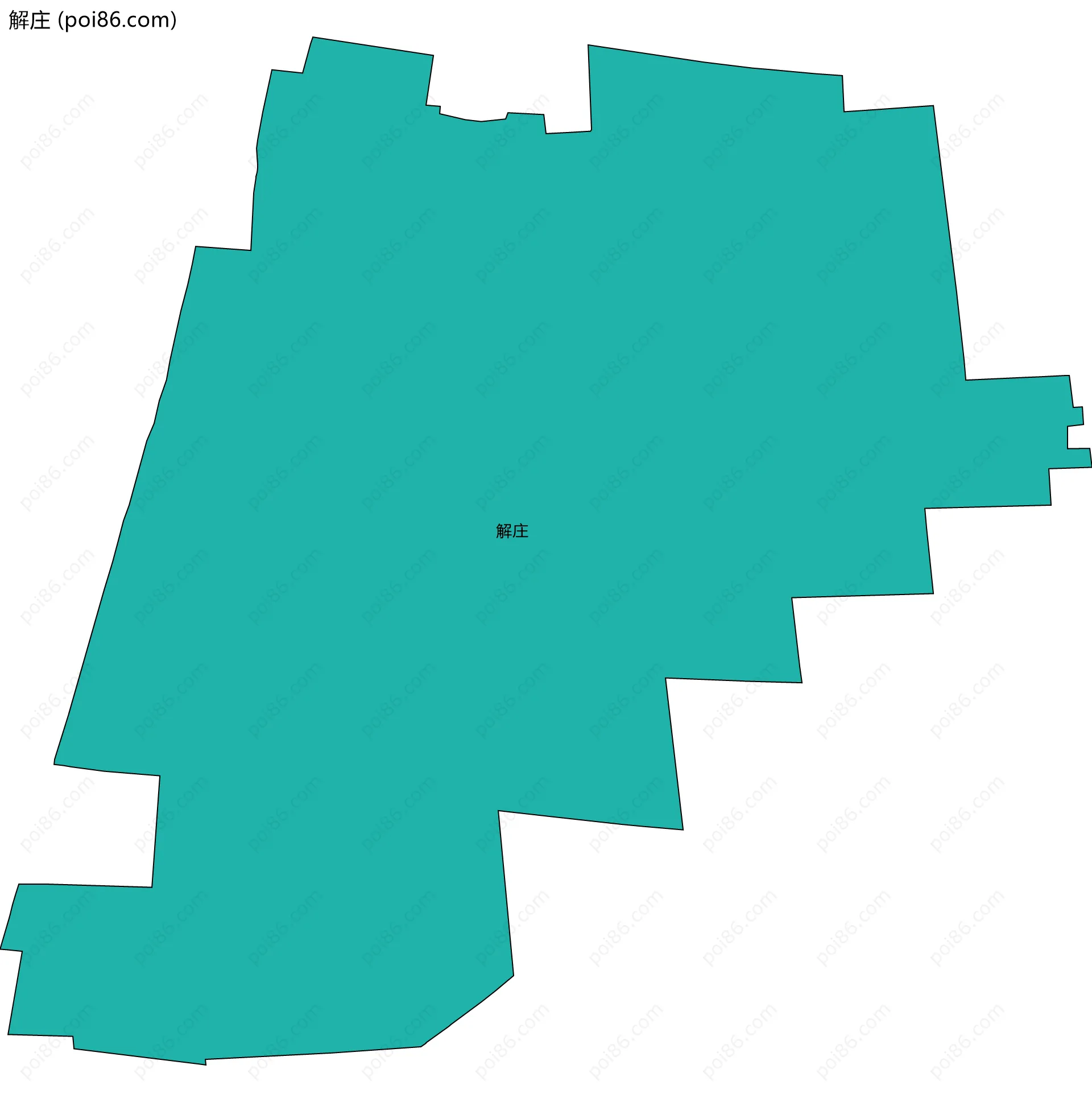 解庄边界地图