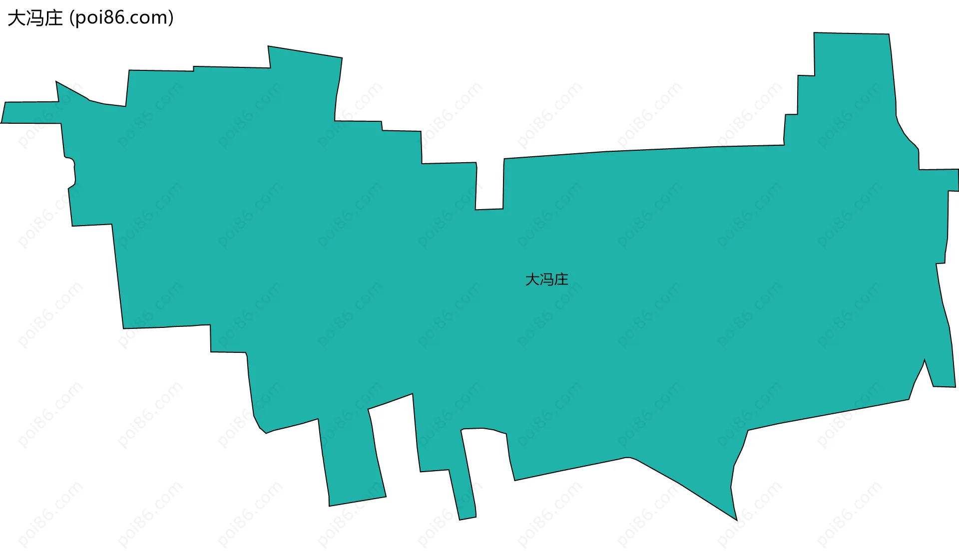 大冯庄边界地图