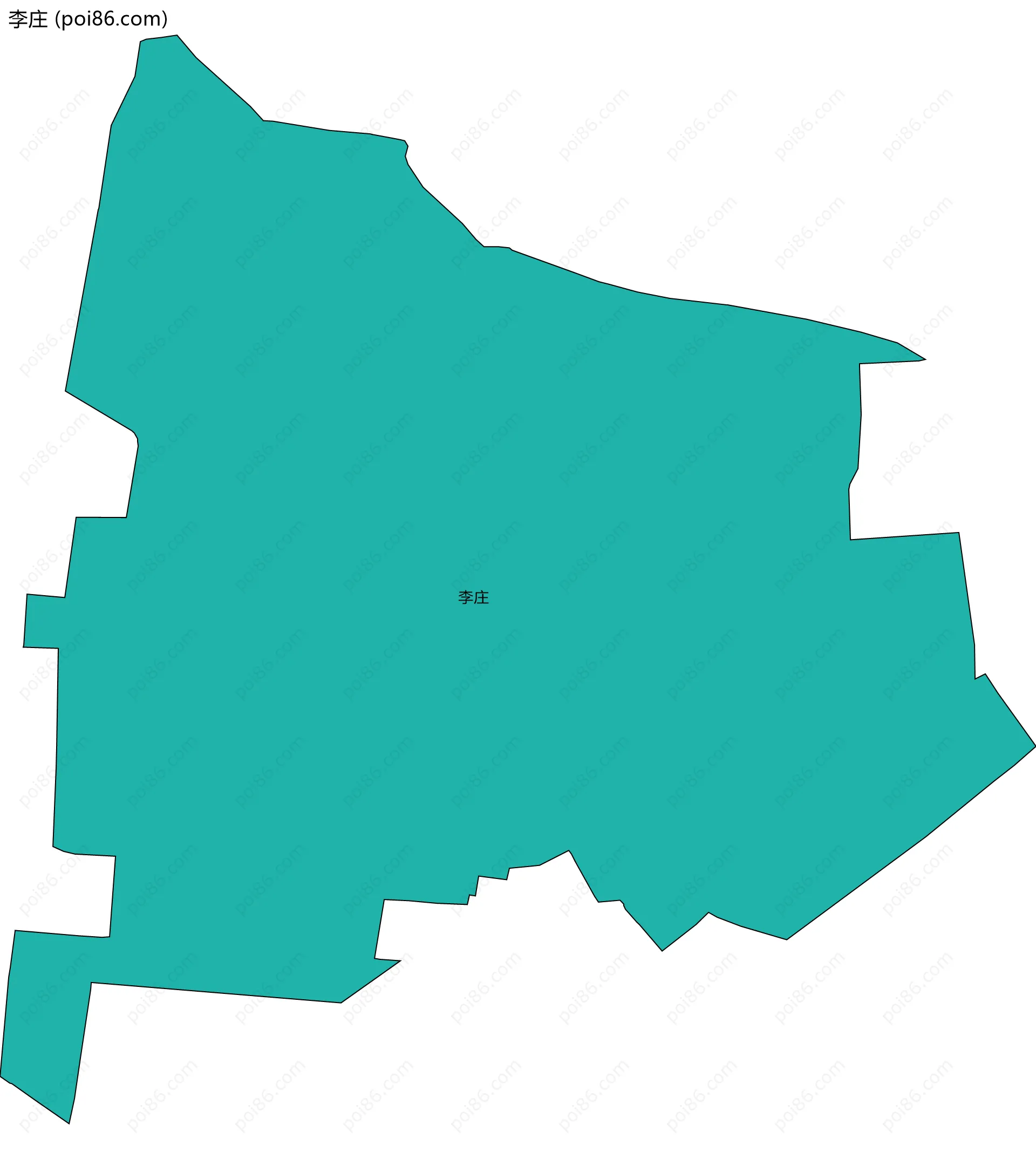 李庄边界地图