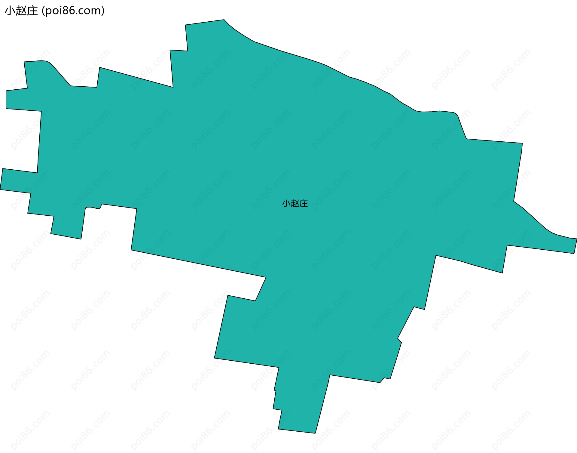 小赵庄边界地图