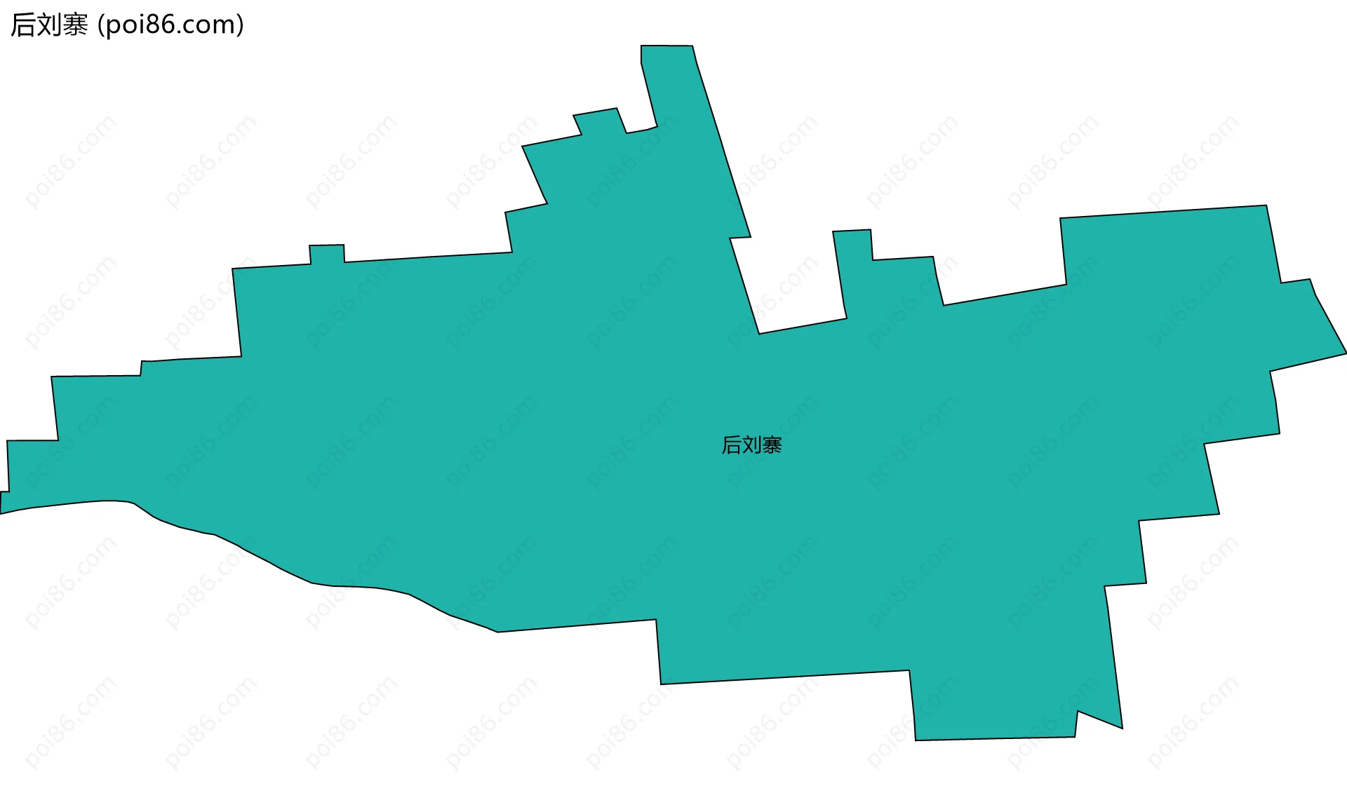后刘寨边界地图