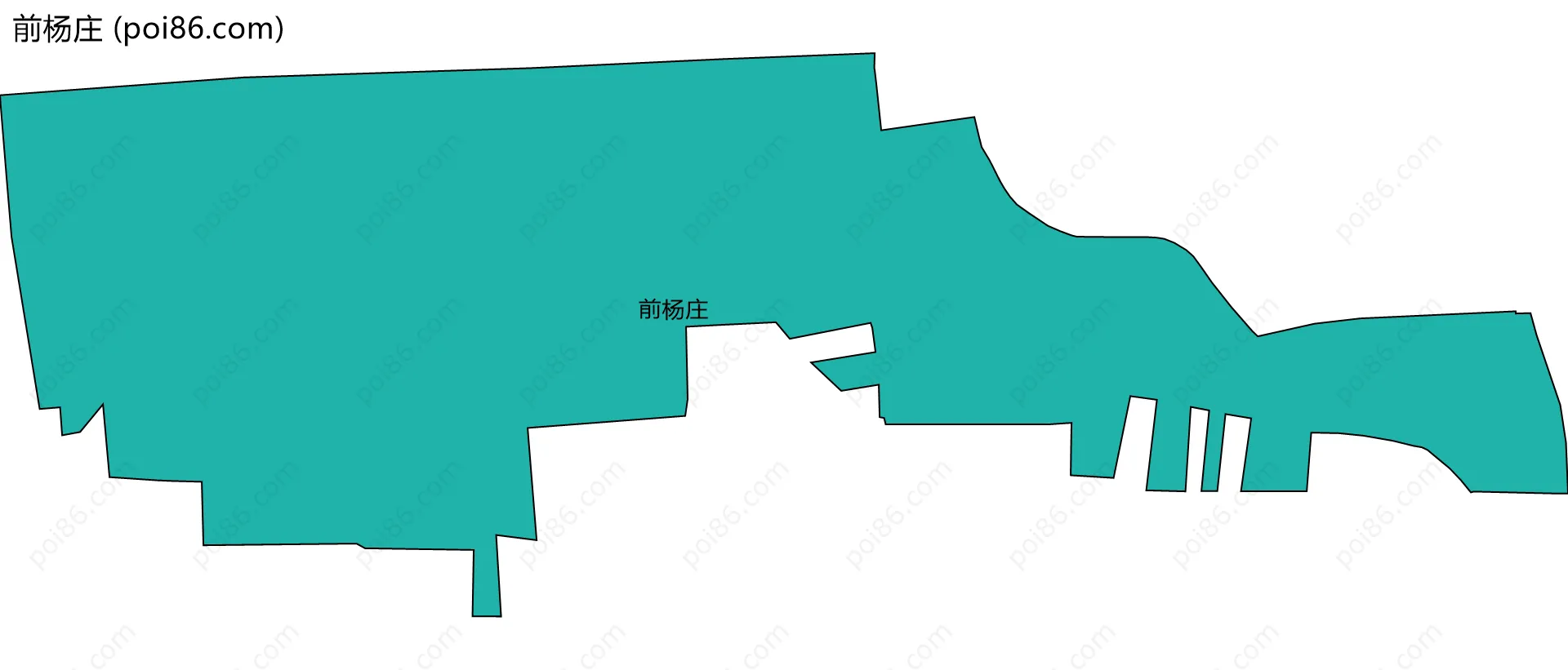 前杨庄边界地图