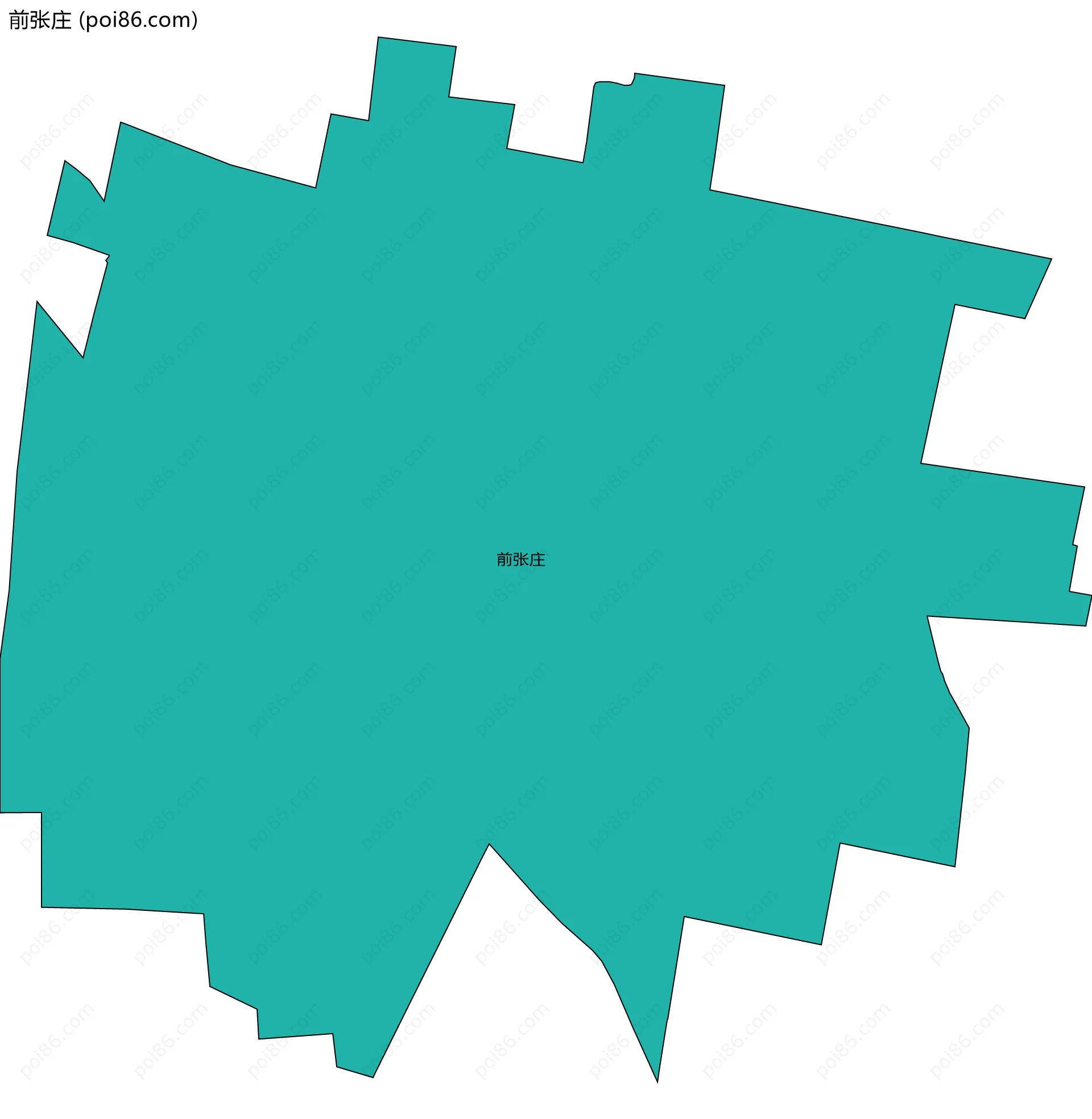 前张庄边界地图