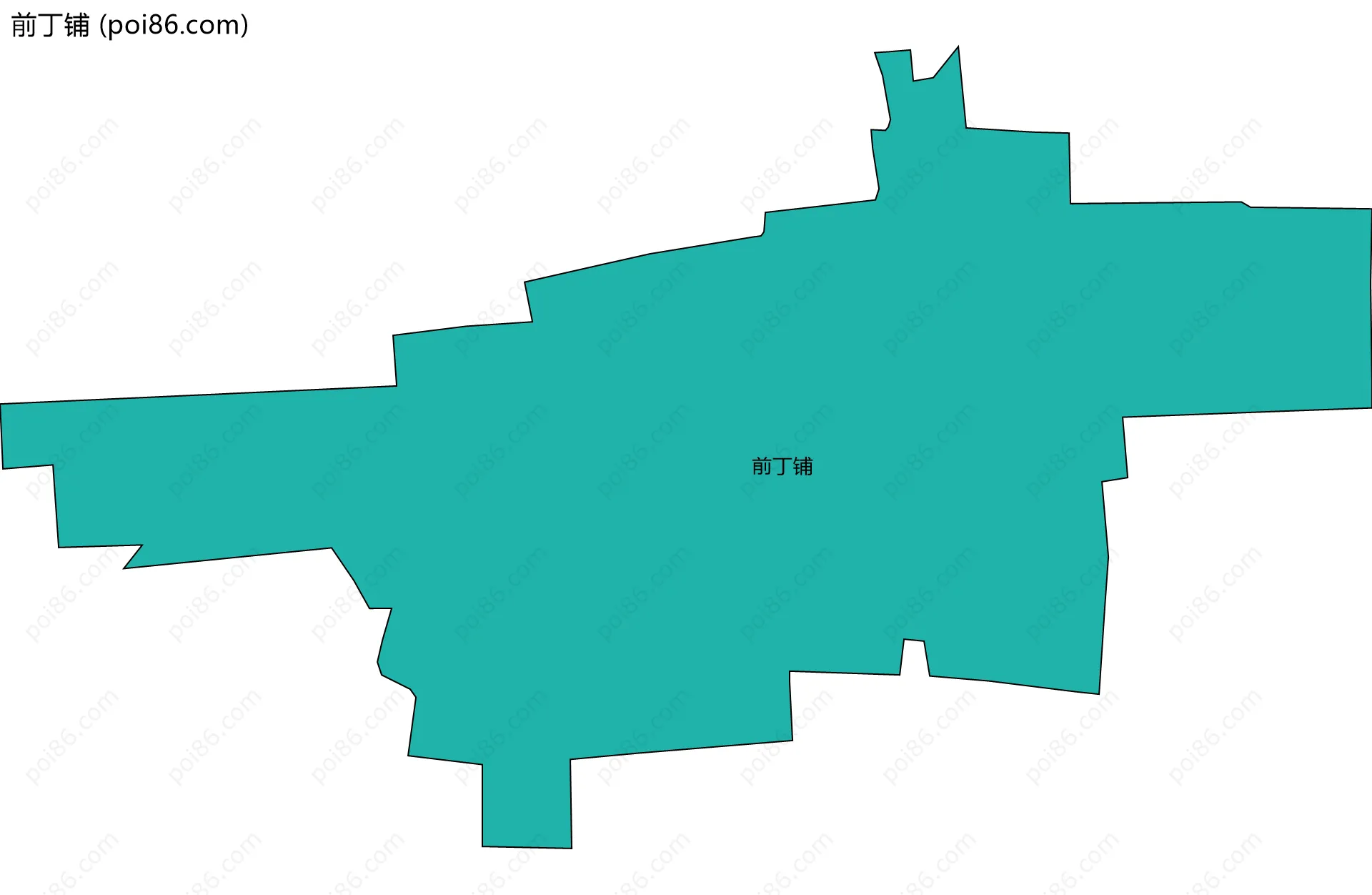 前丁铺边界地图