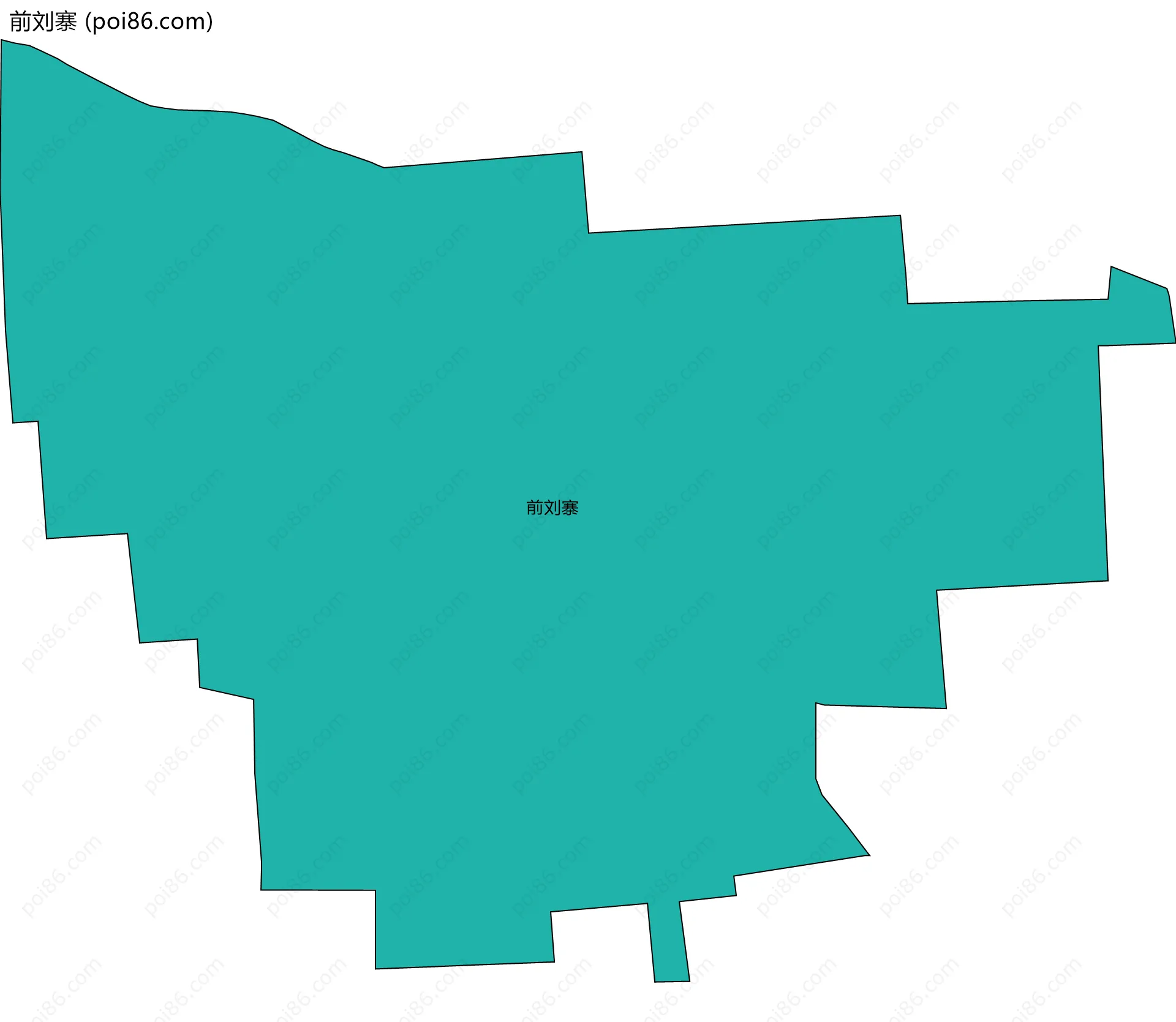 前刘寨边界地图