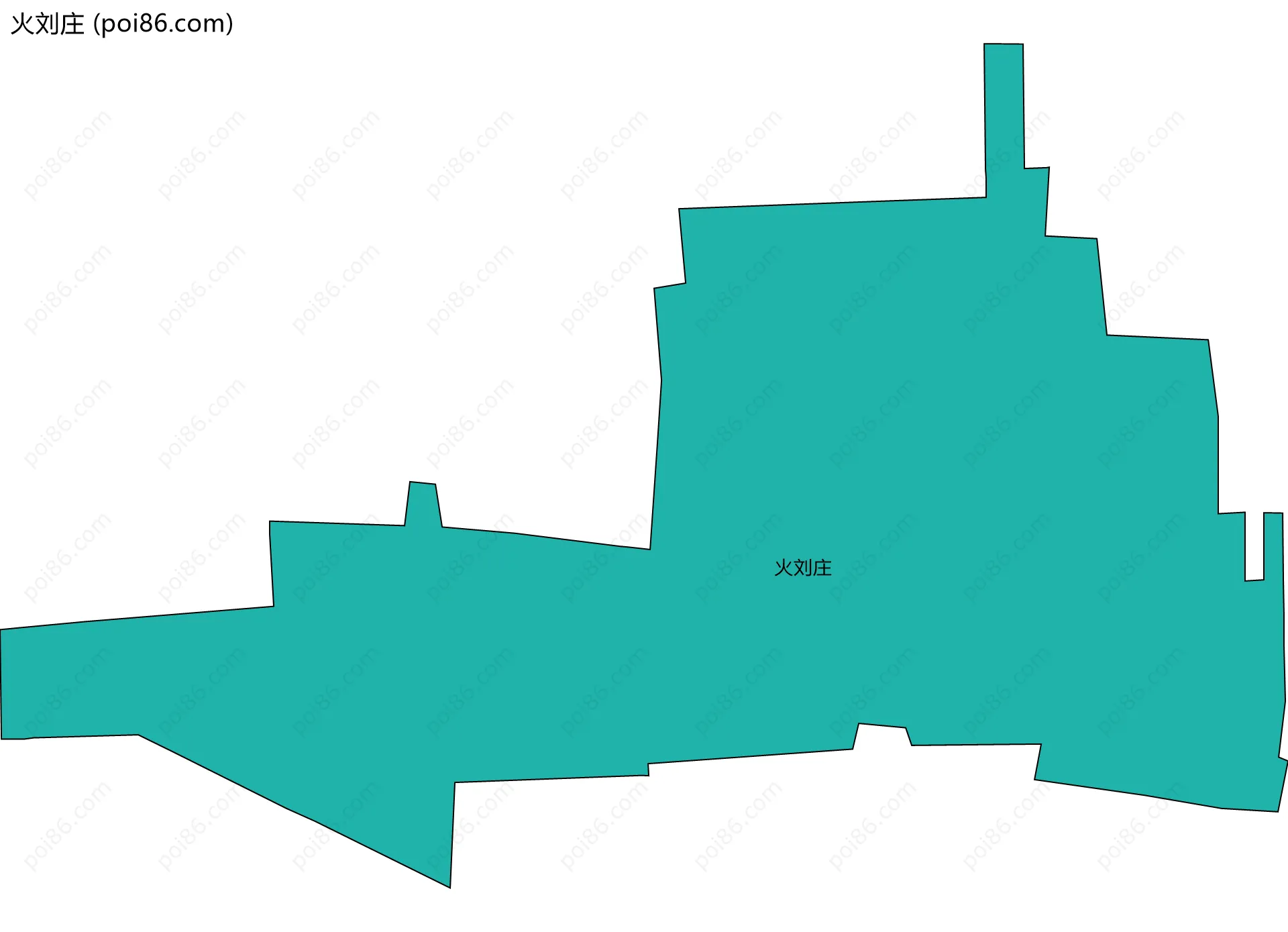 火刘庄边界地图