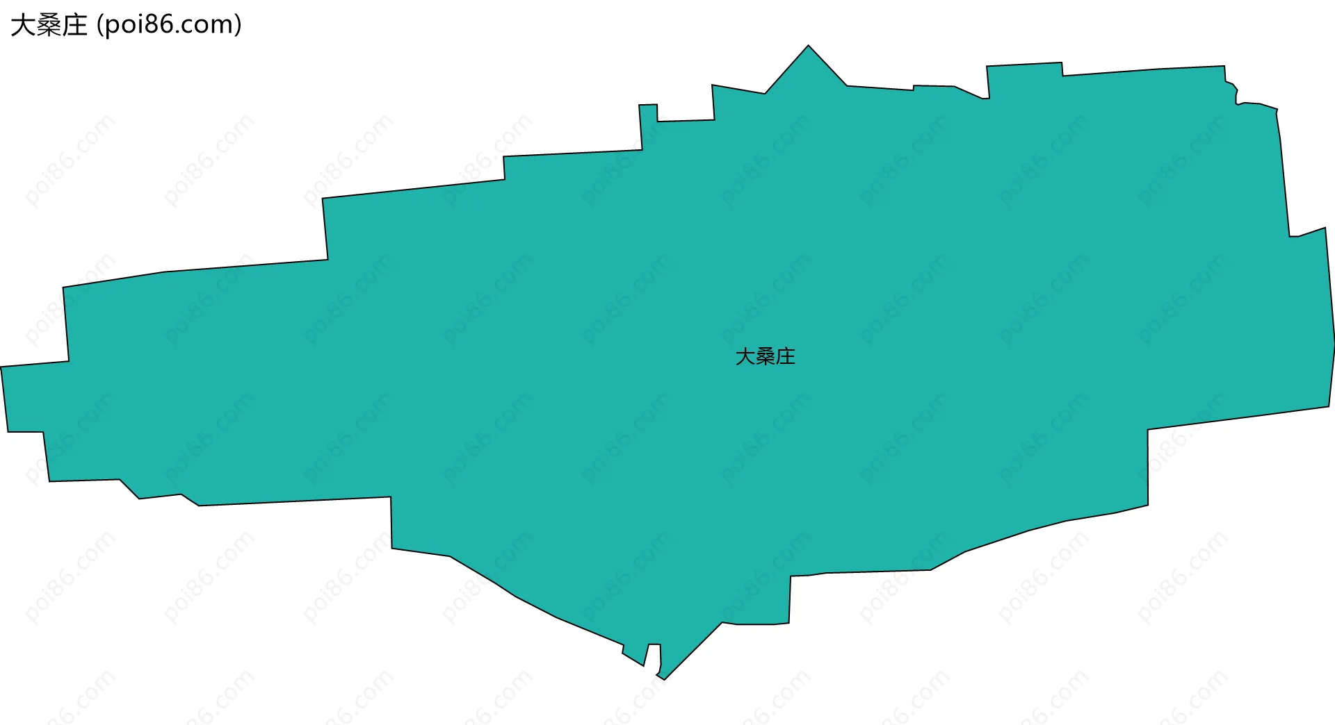 大桑庄边界地图