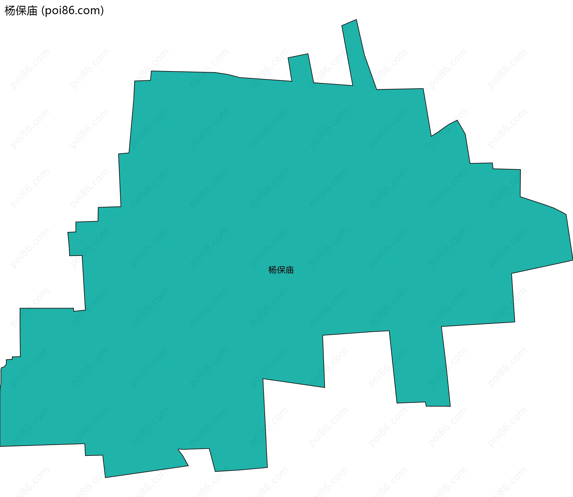 杨保庙边界地图