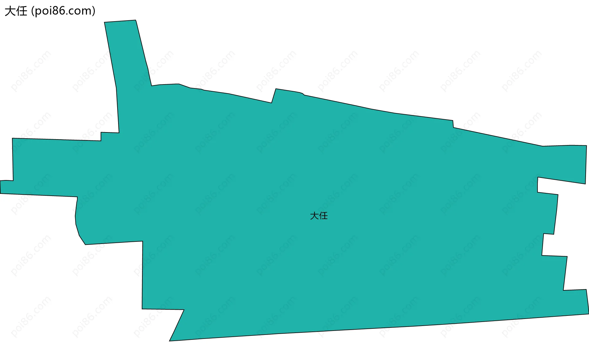 大任边界地图