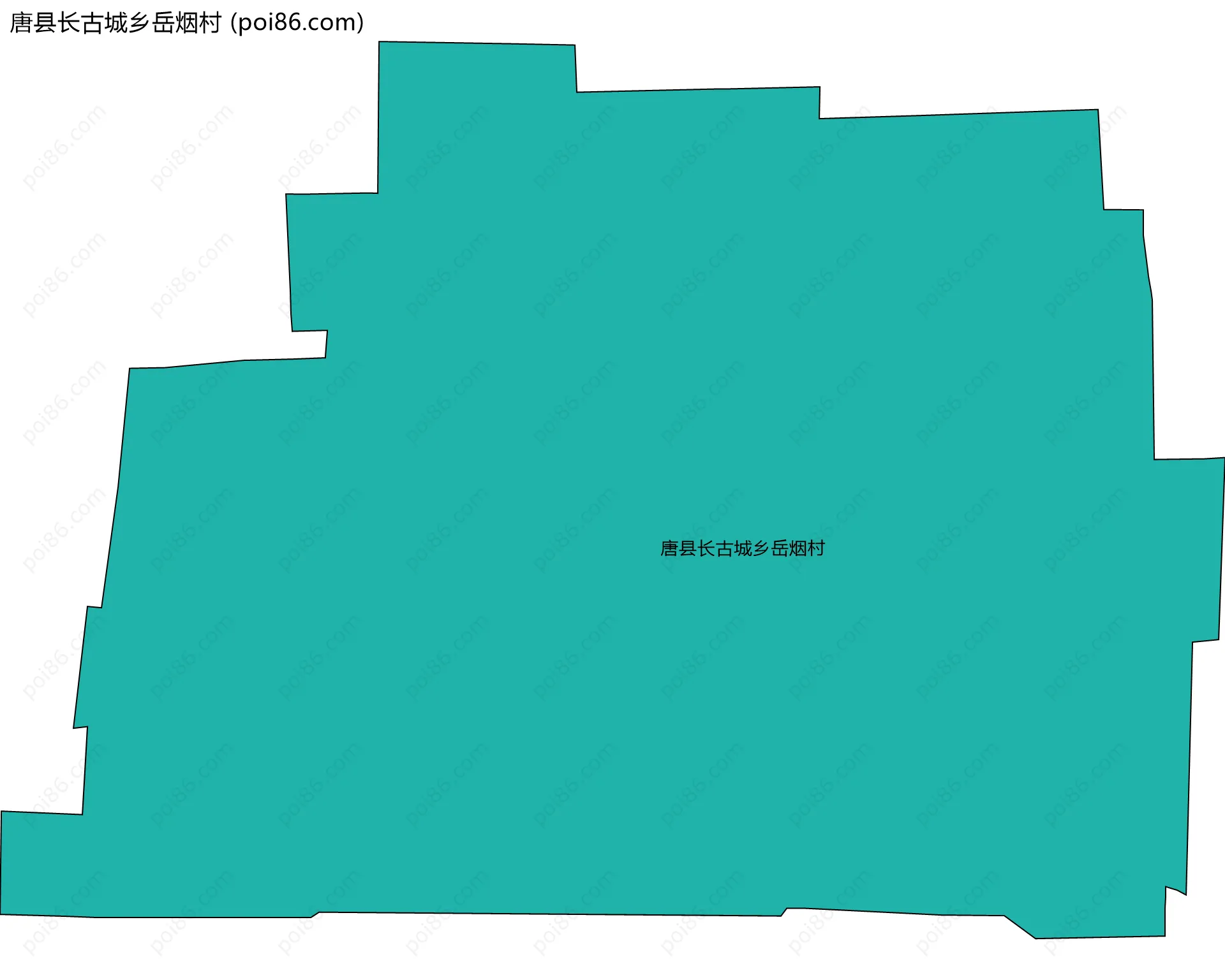 唐县长古城乡岳烟村边界地图