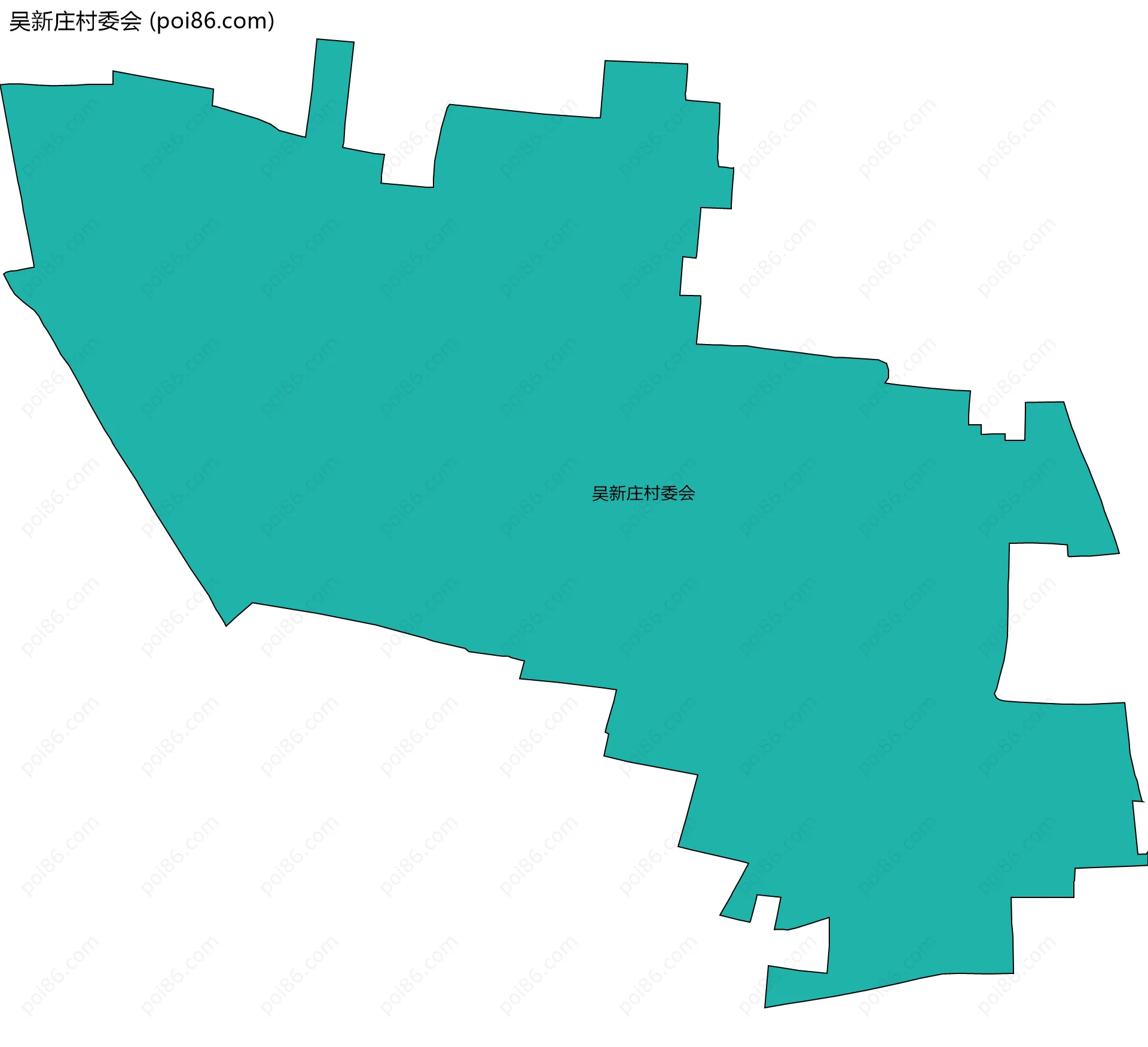 吴新庄村委会边界地图