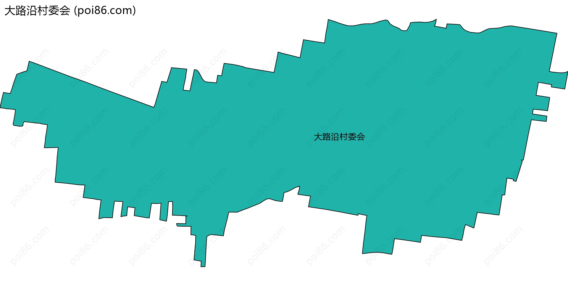 大路沿村委会边界地图