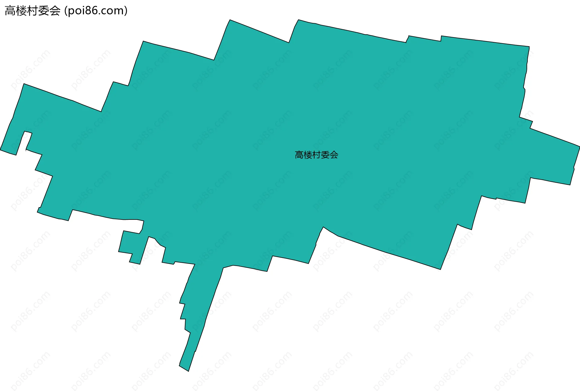 高楼村委会边界地图