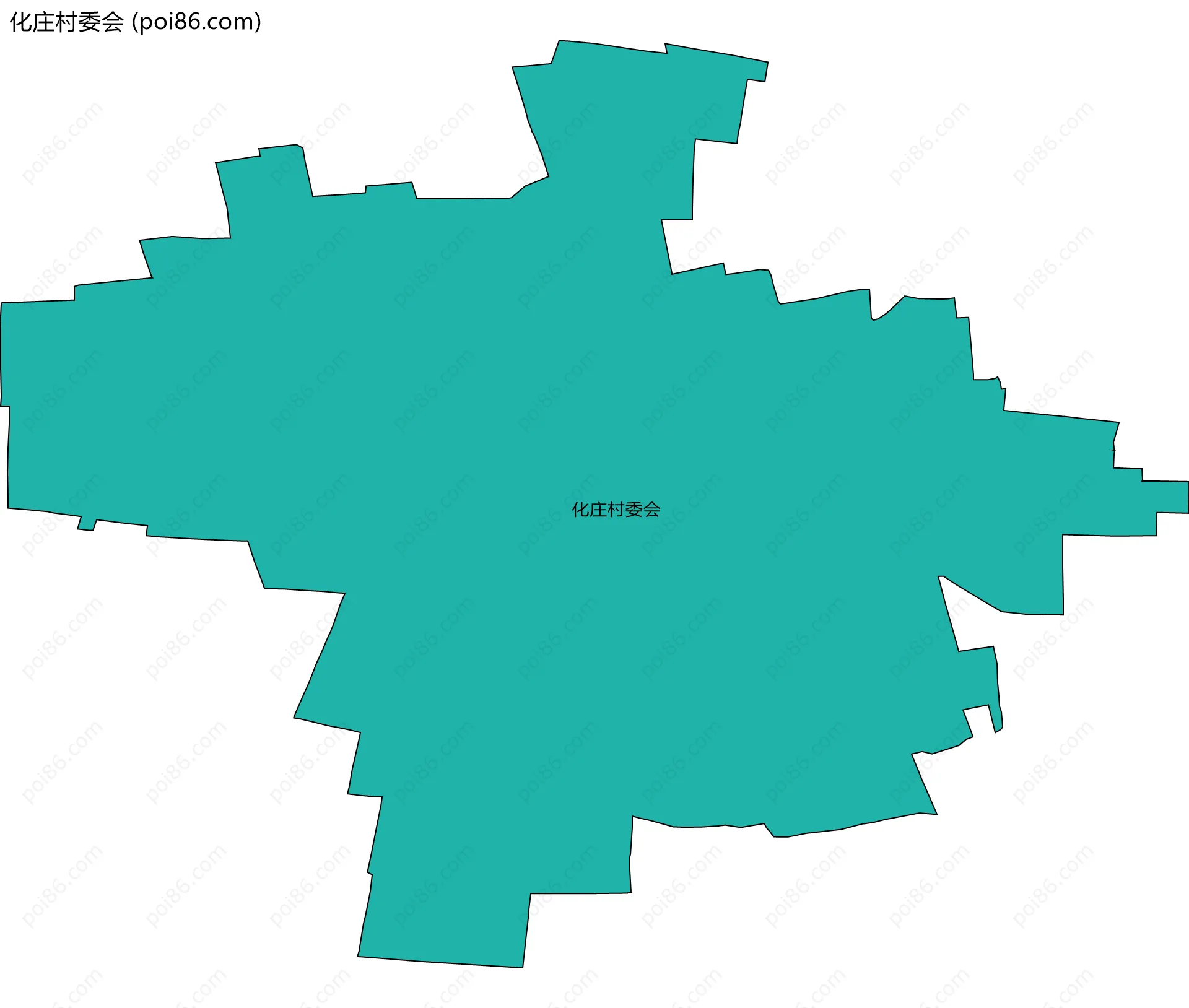 化庄村委会边界地图
