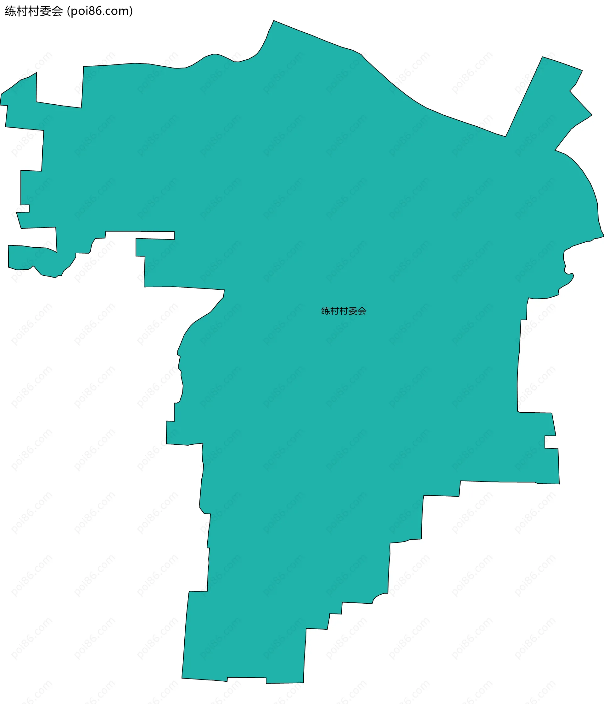 练村村委会边界地图