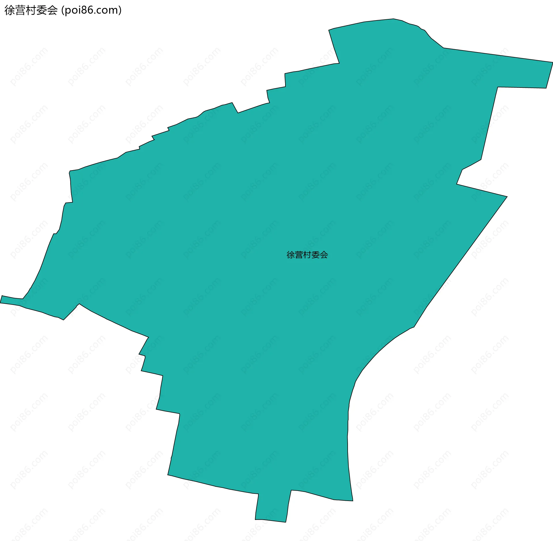 徐营村委会边界地图