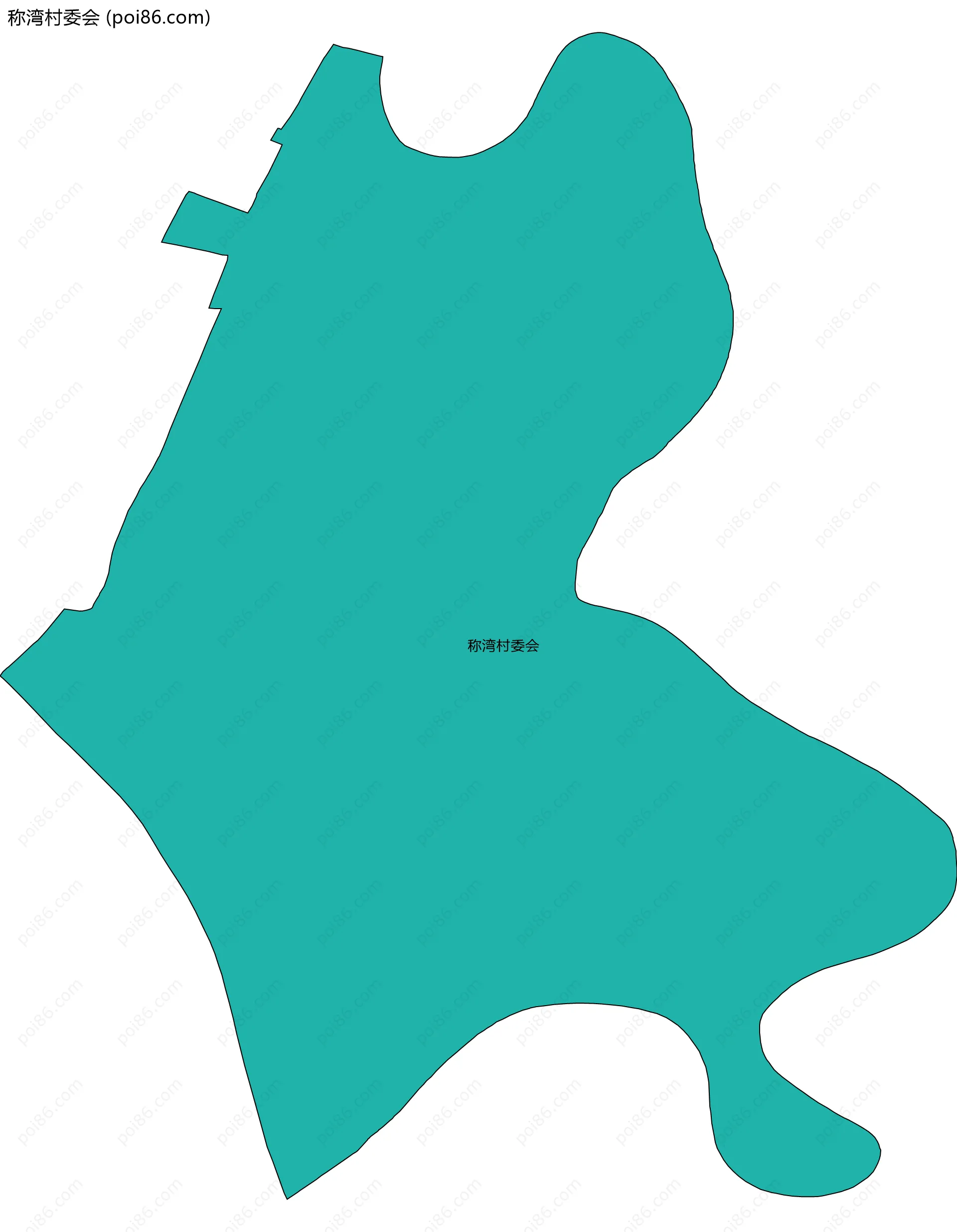 称湾村委会边界地图