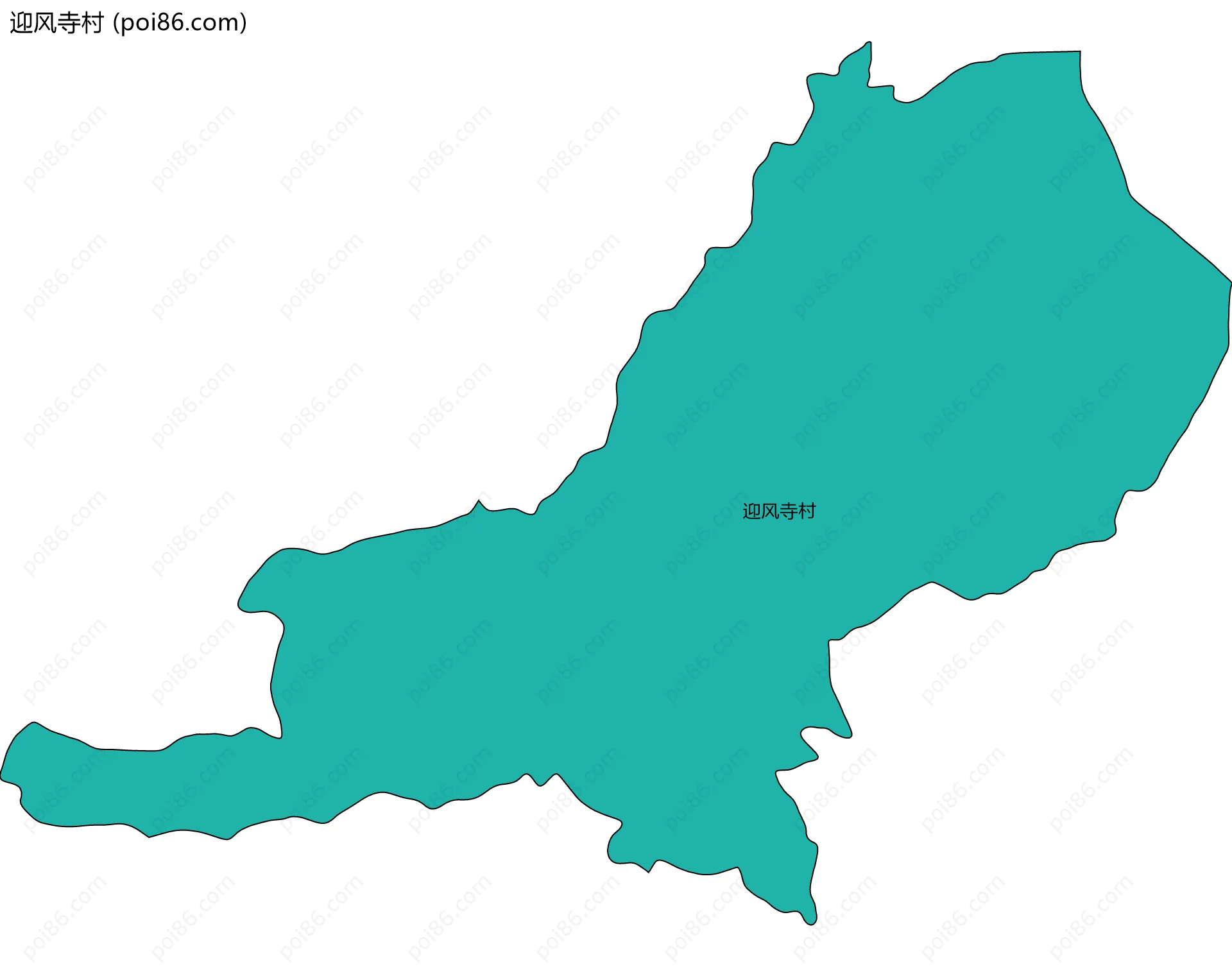 迎风寺村边界地图