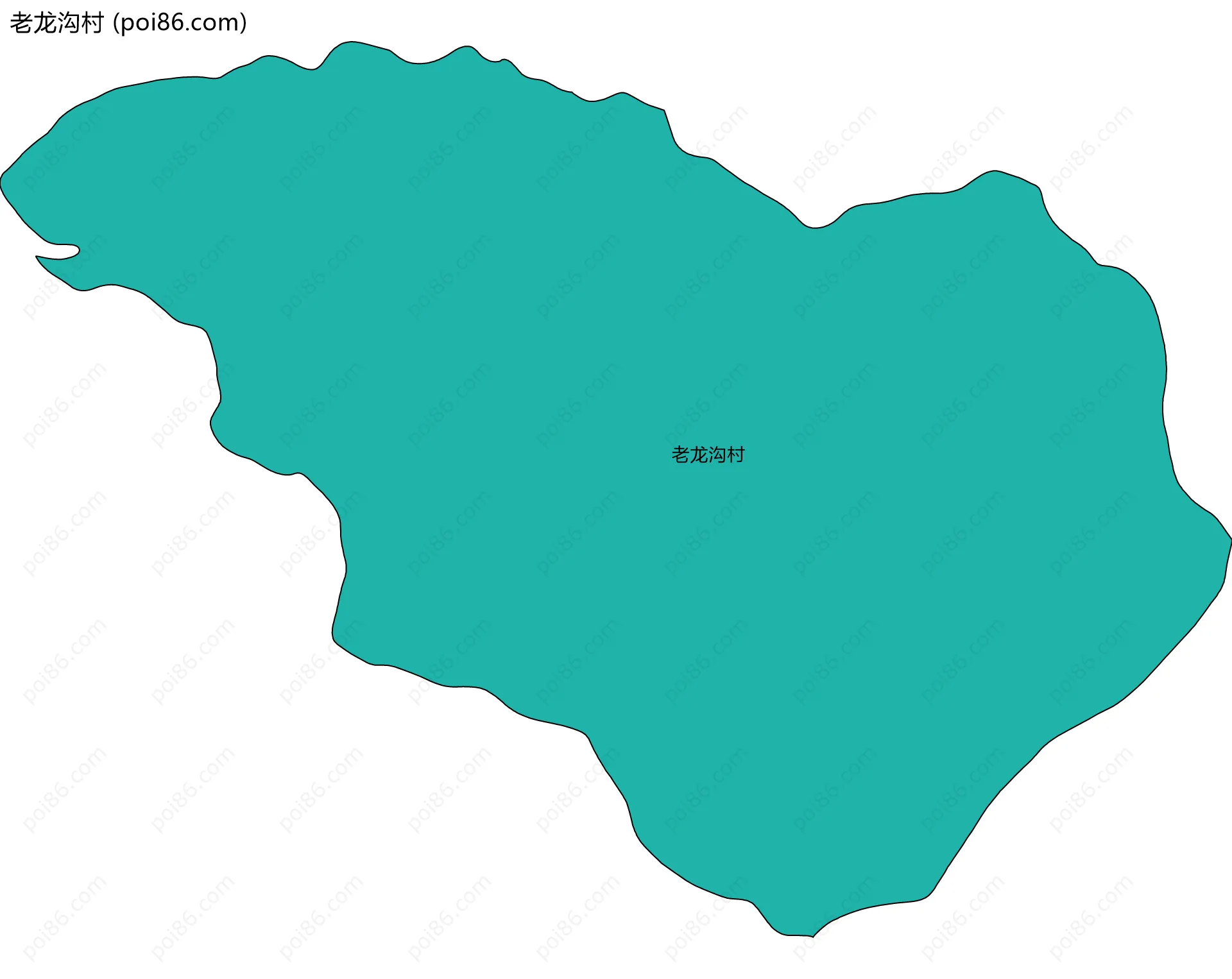 老龙沟村边界地图
