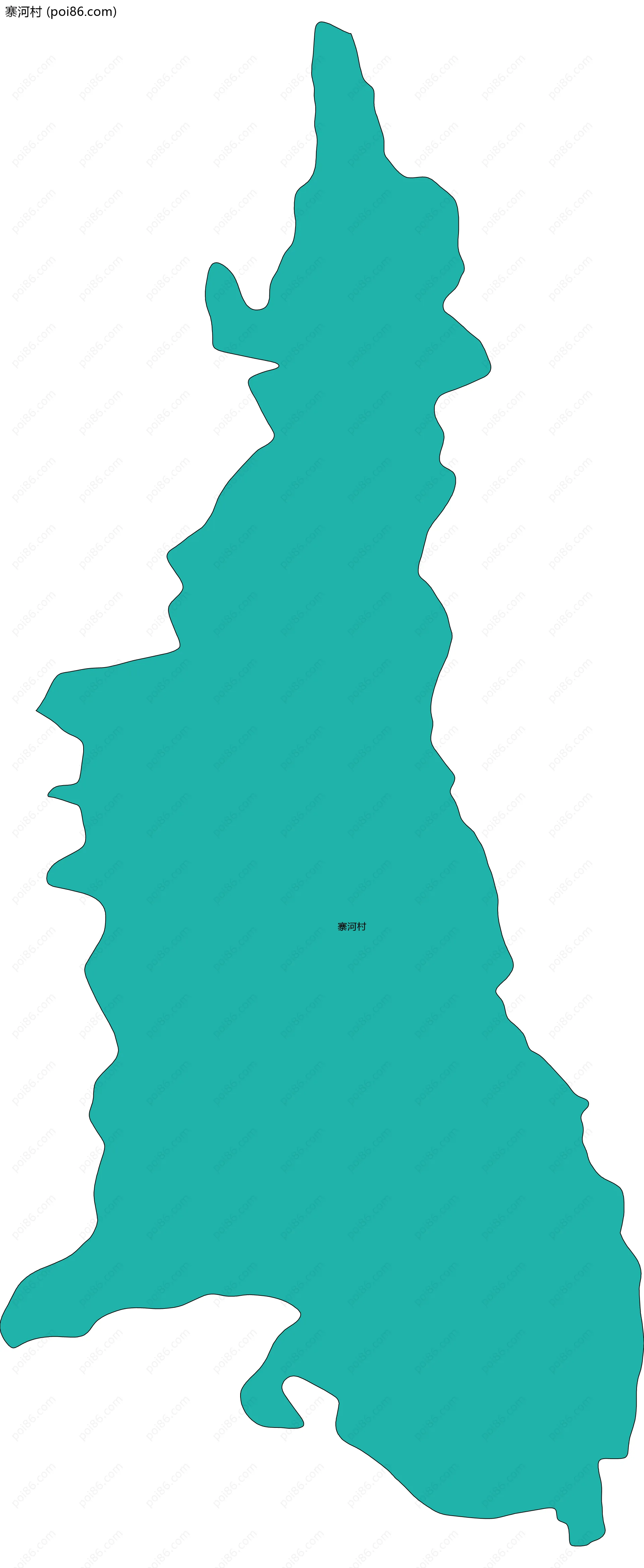 寨河村边界地图