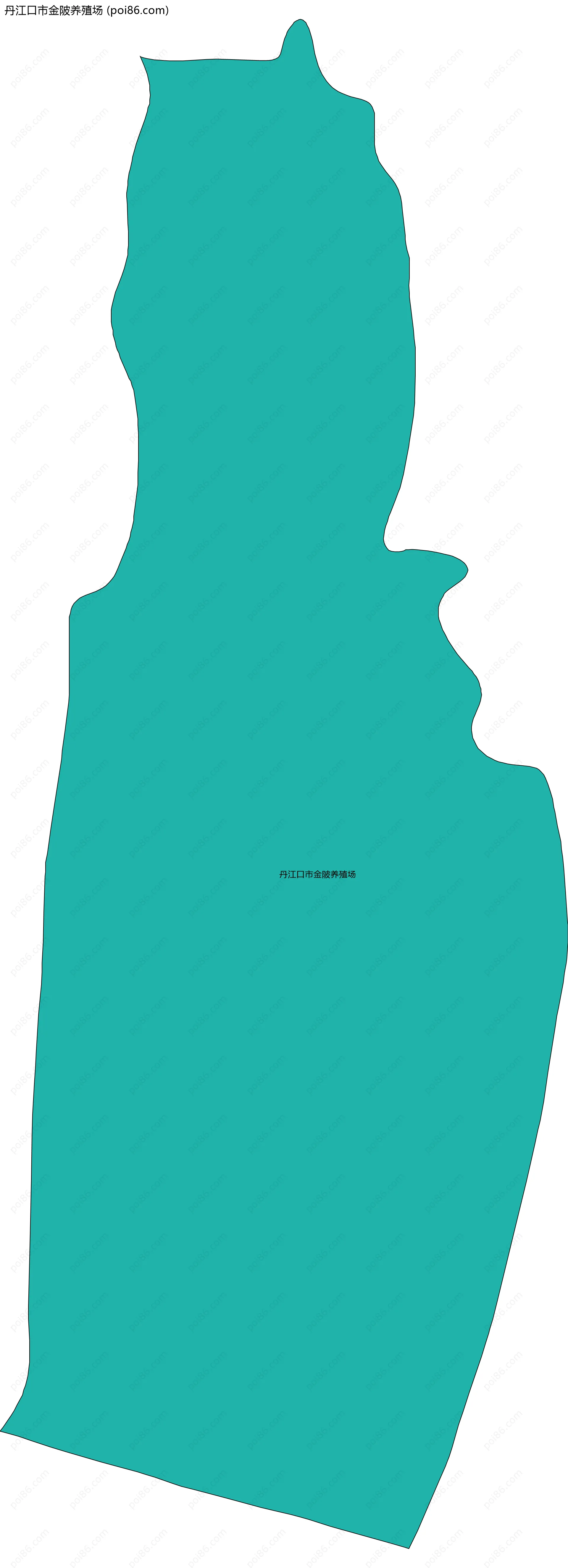 丹江口市金陂养殖场边界地图