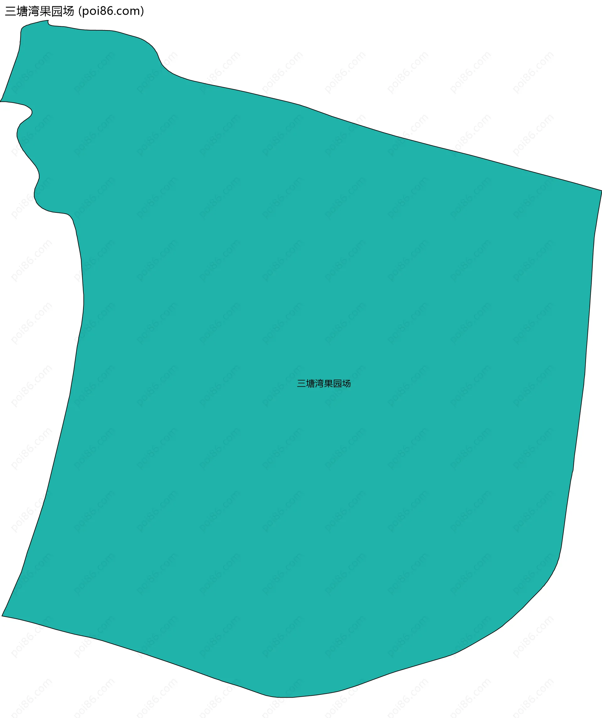 三塘湾果园场边界地图