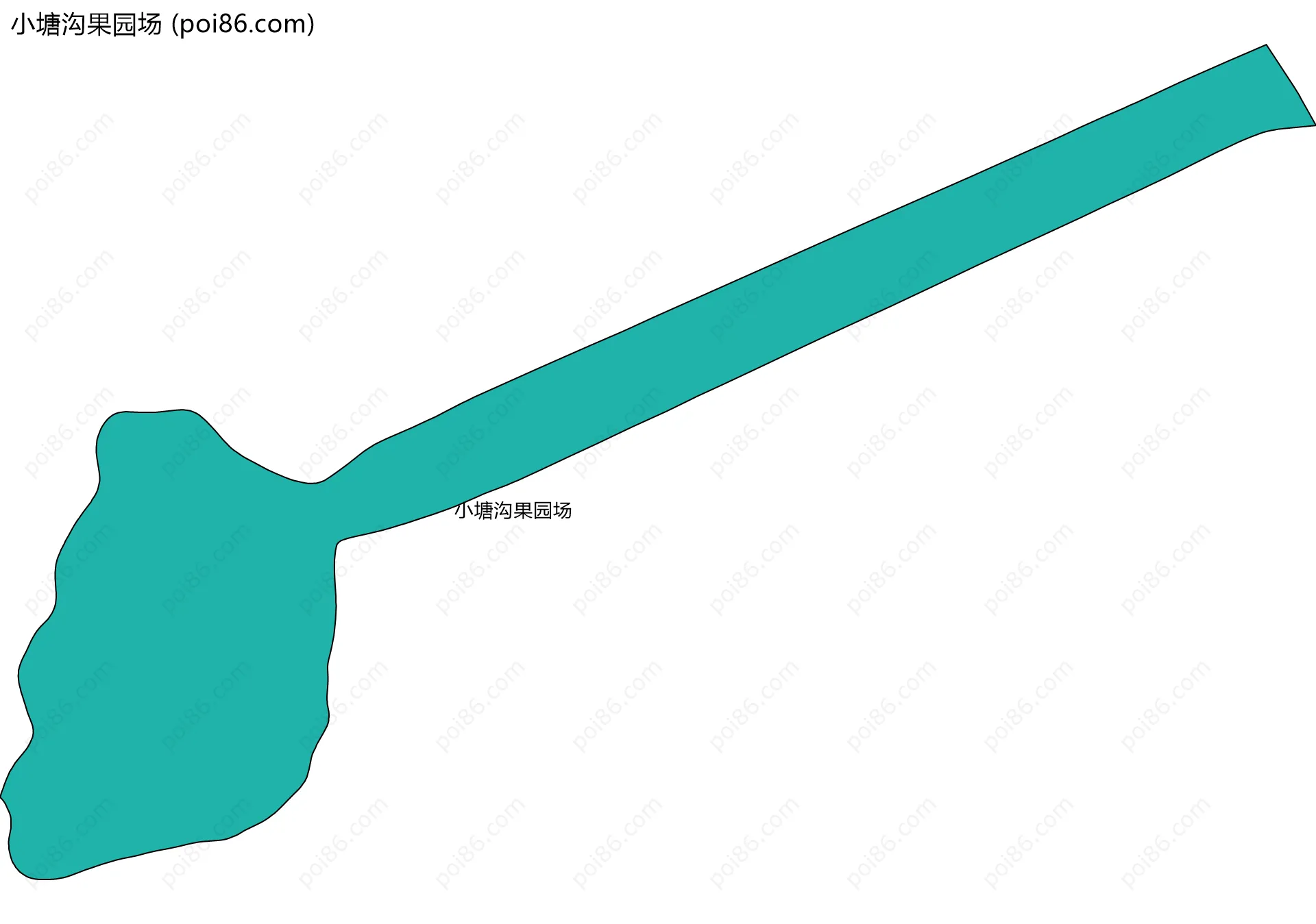 小塘沟果园场边界地图
