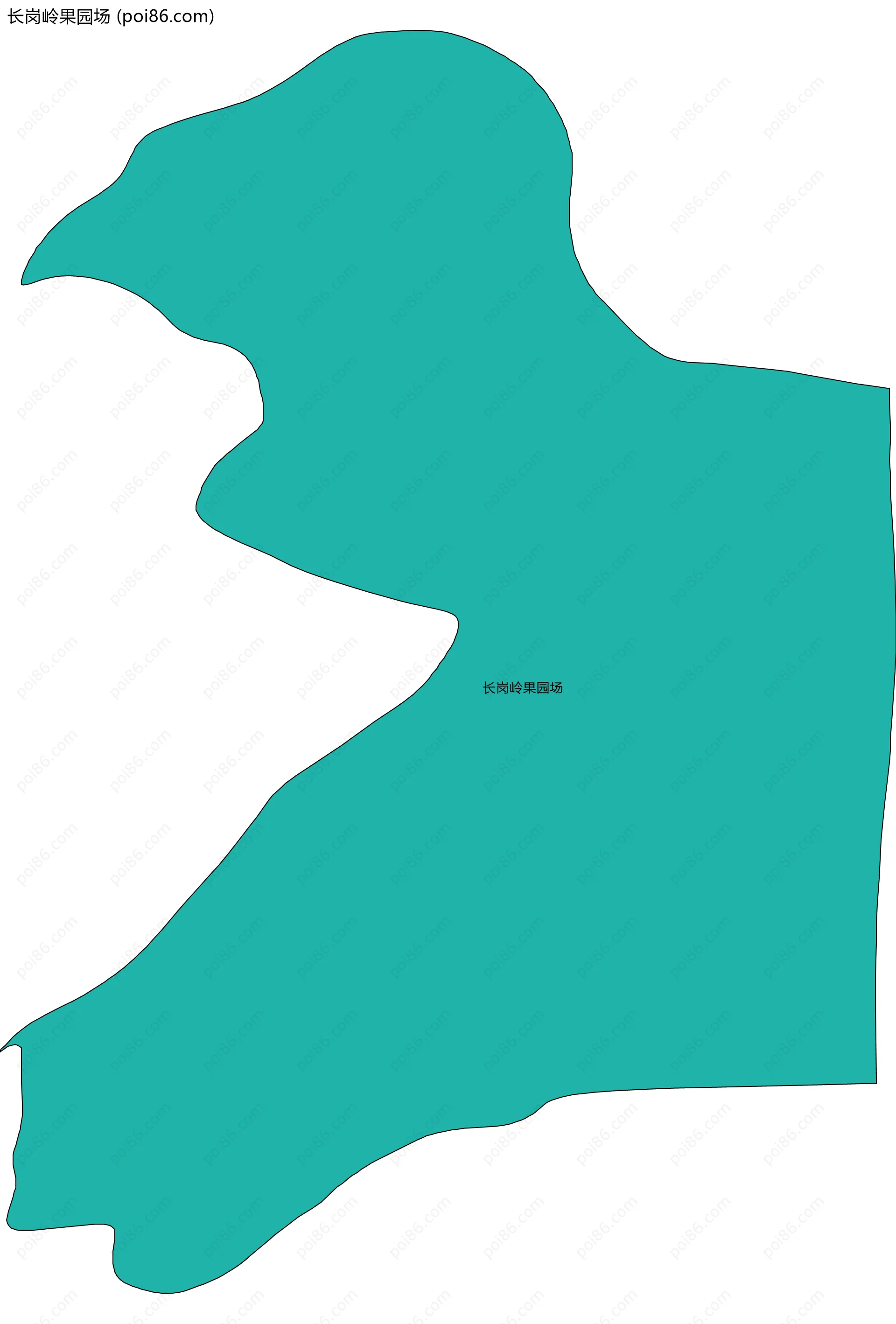 长岗岭果园场边界地图