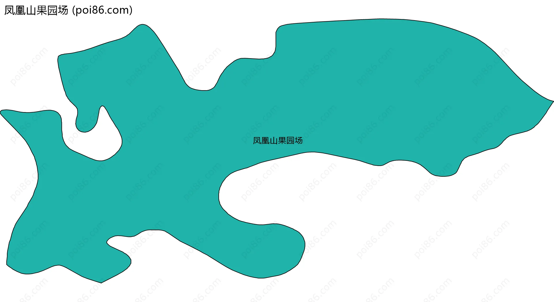 凤凰山果园场边界地图