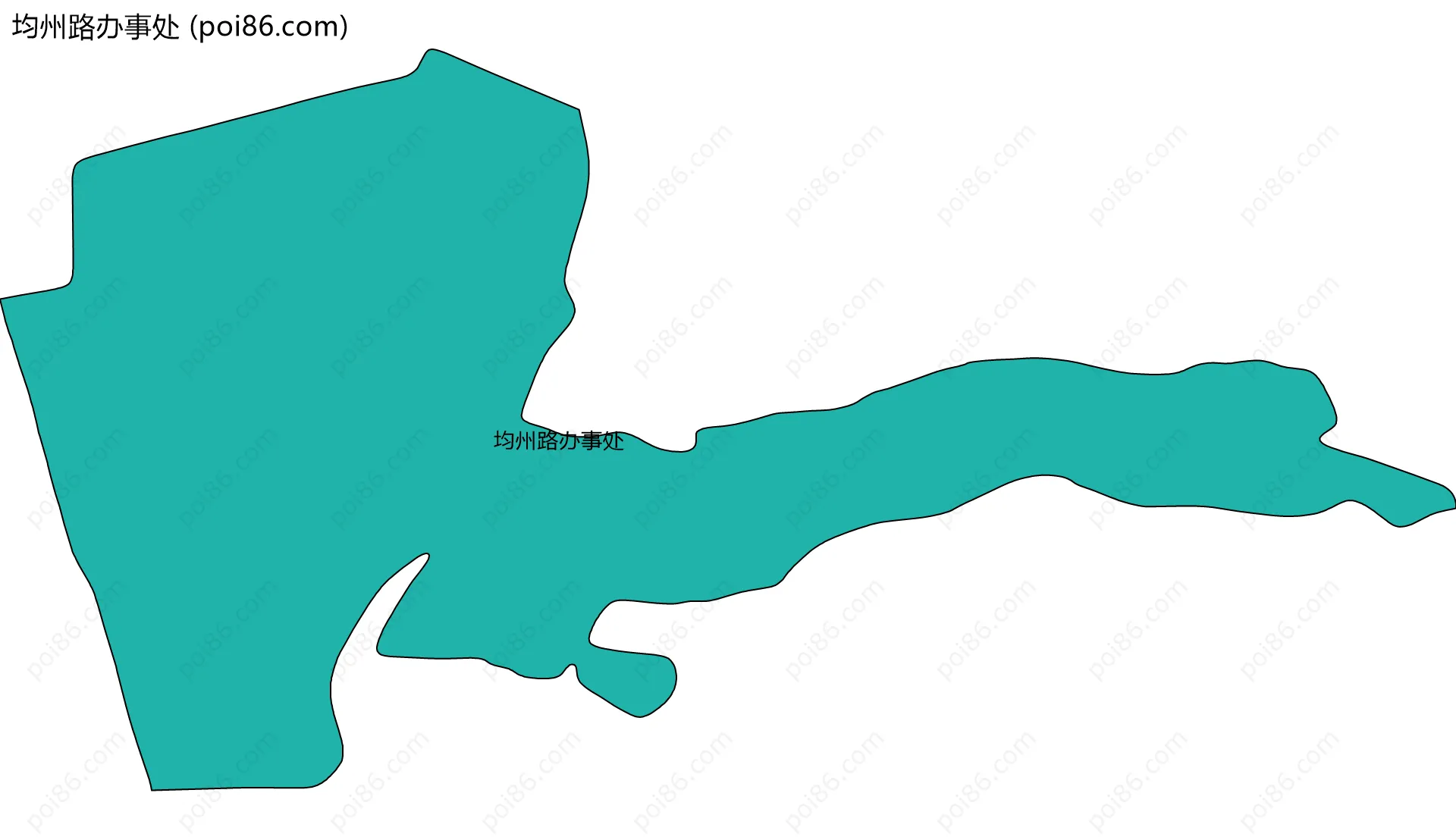 均州路办事处边界地图