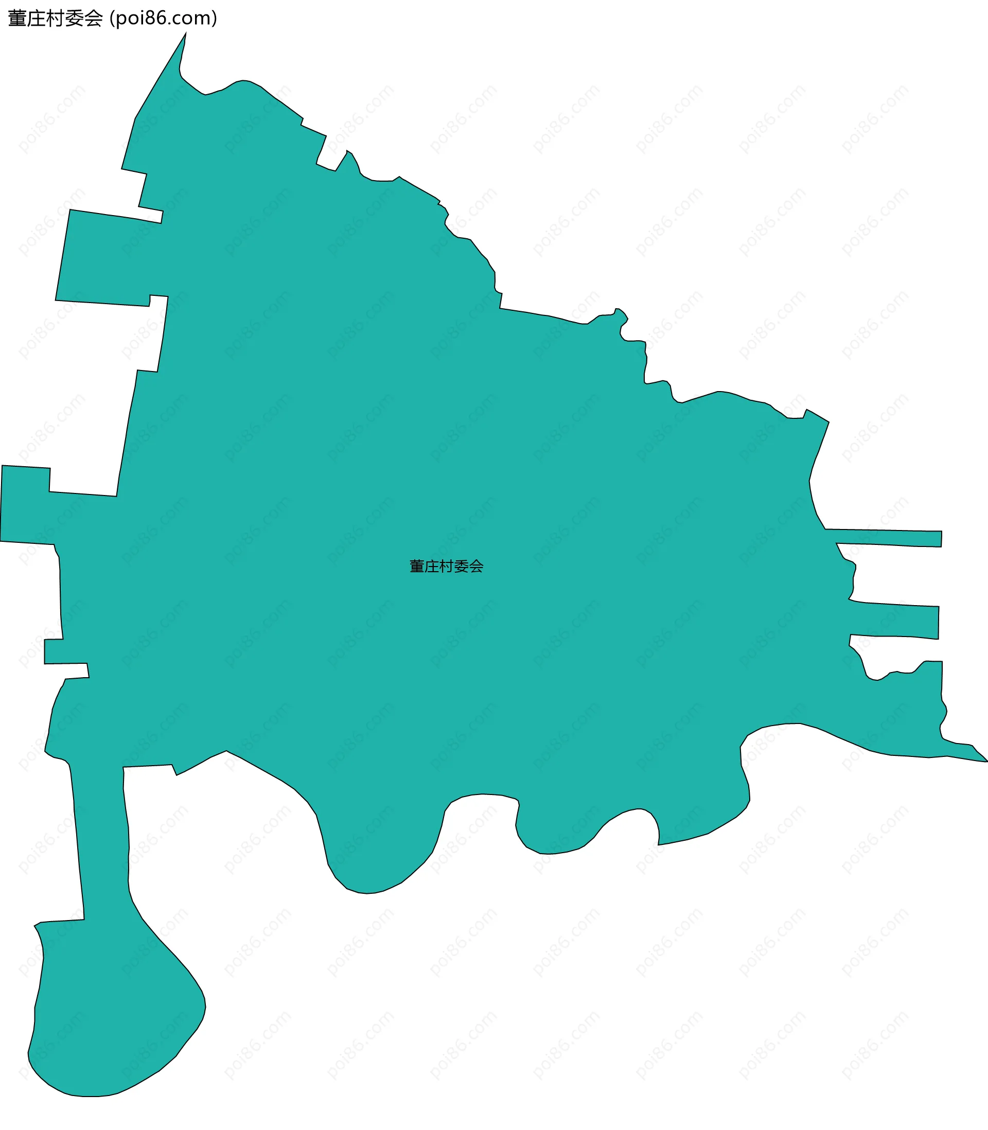 董庄村委会边界地图