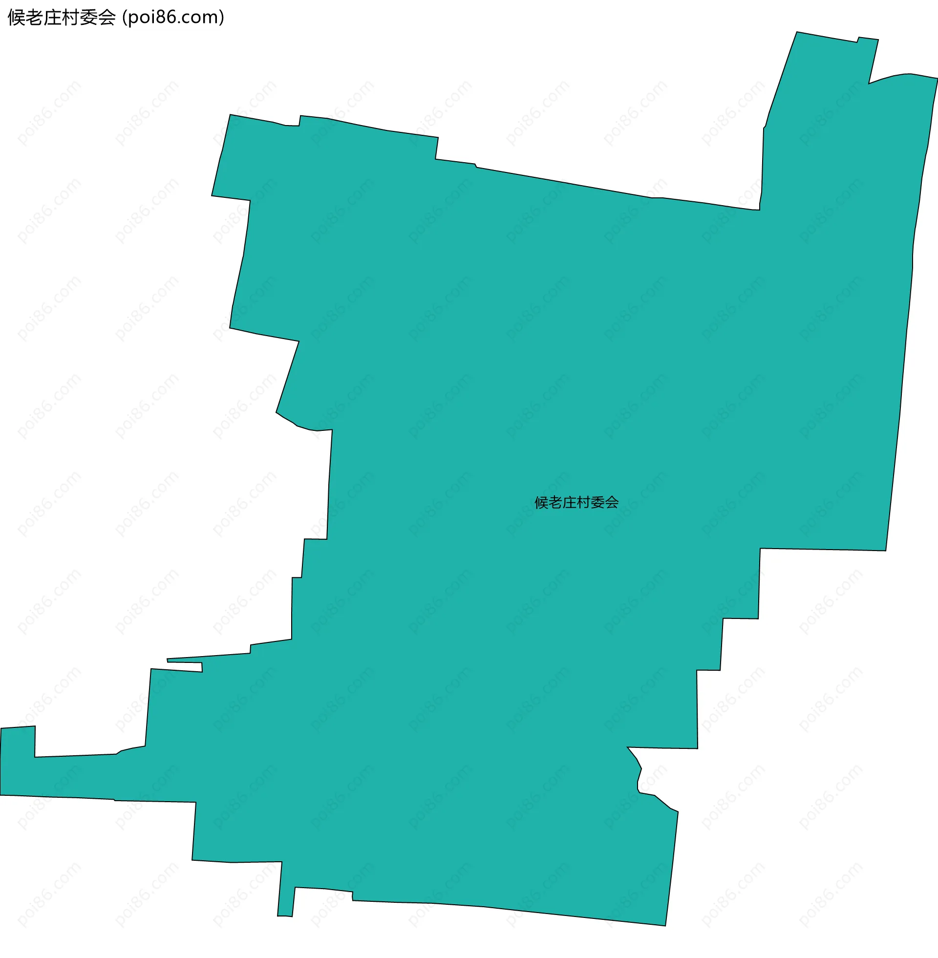 候老庄村委会边界地图